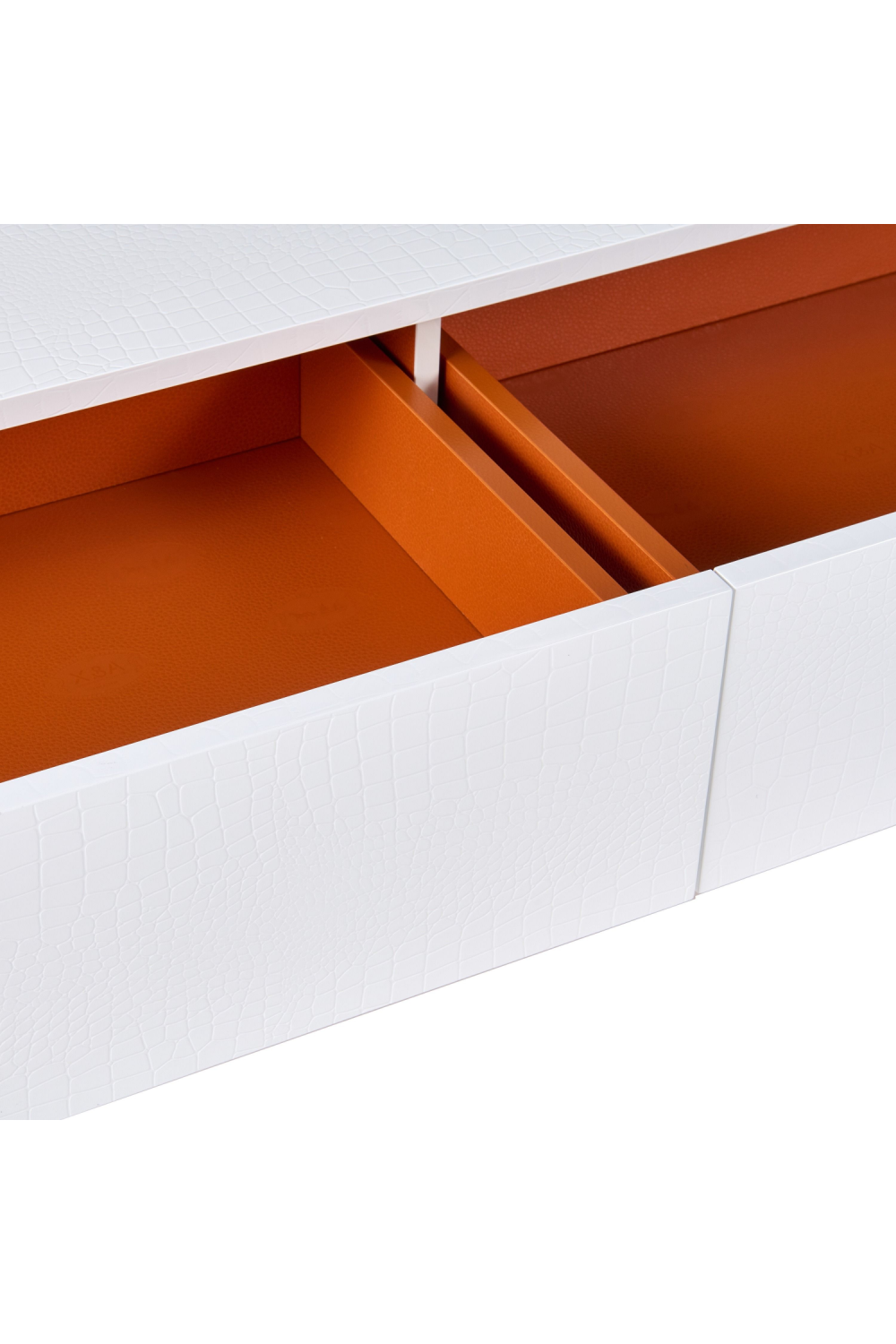 White Crocodile-Textured Sideboard | OROA Modern Skyline | Oroa.com