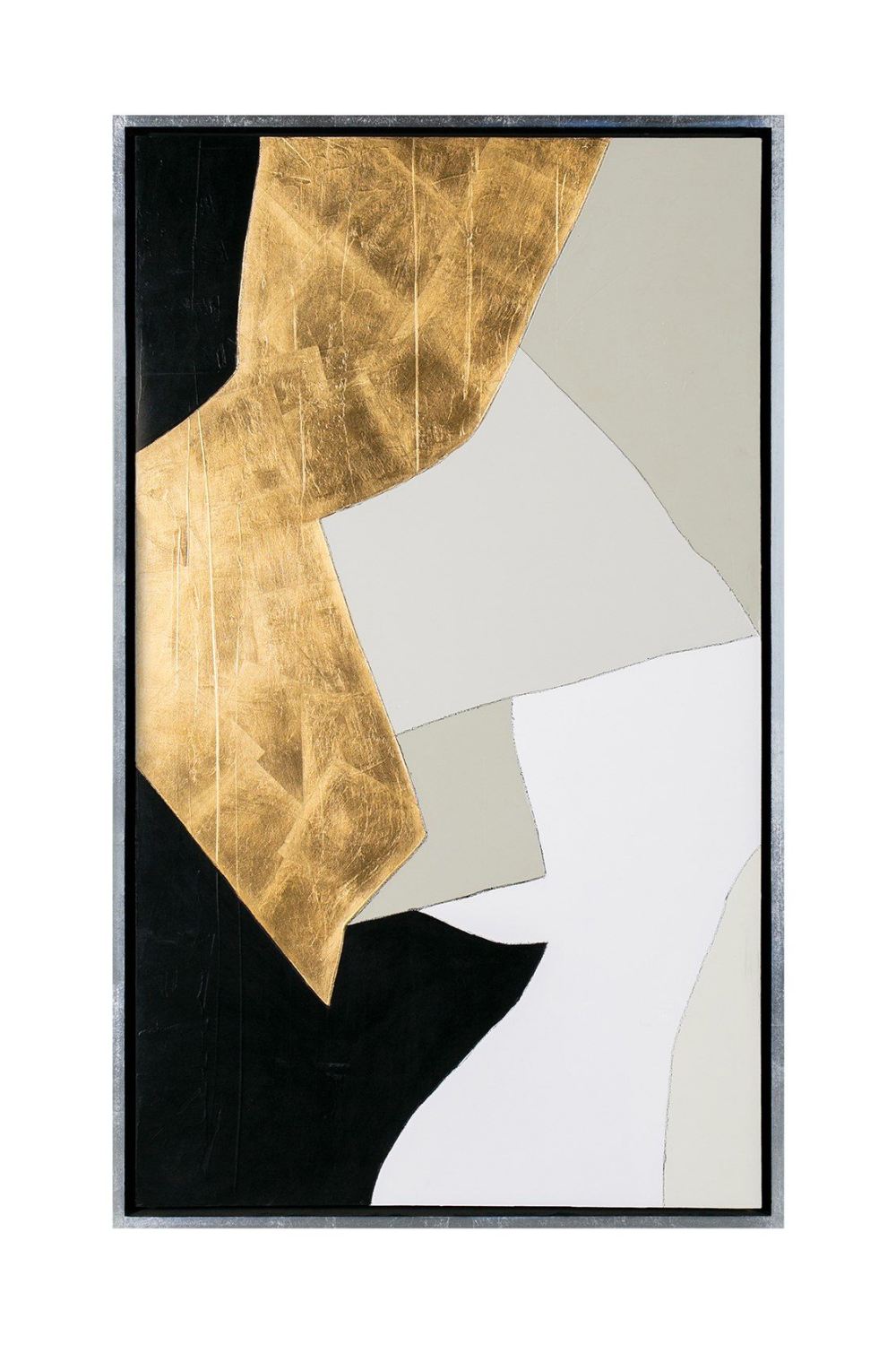 Gold Leaf Abstract Painting Set (2) | OROA Modern Shapes | Oroa.com