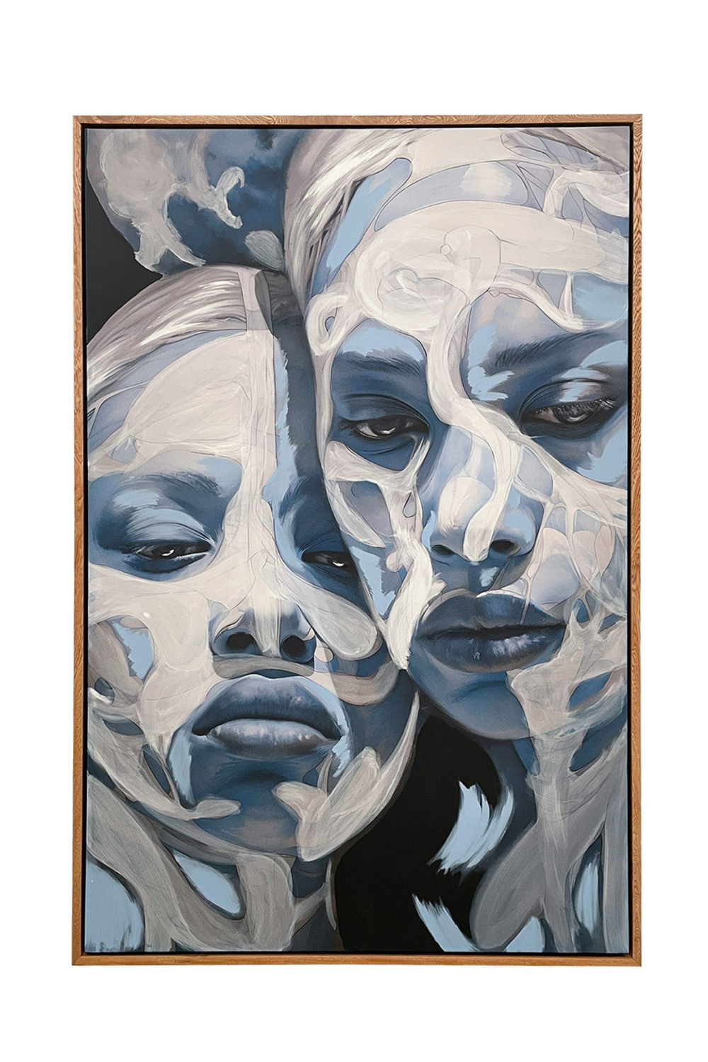 Two Female Portrait Painting 47" x 71" | OROA Modern Sorella | Oroa.com