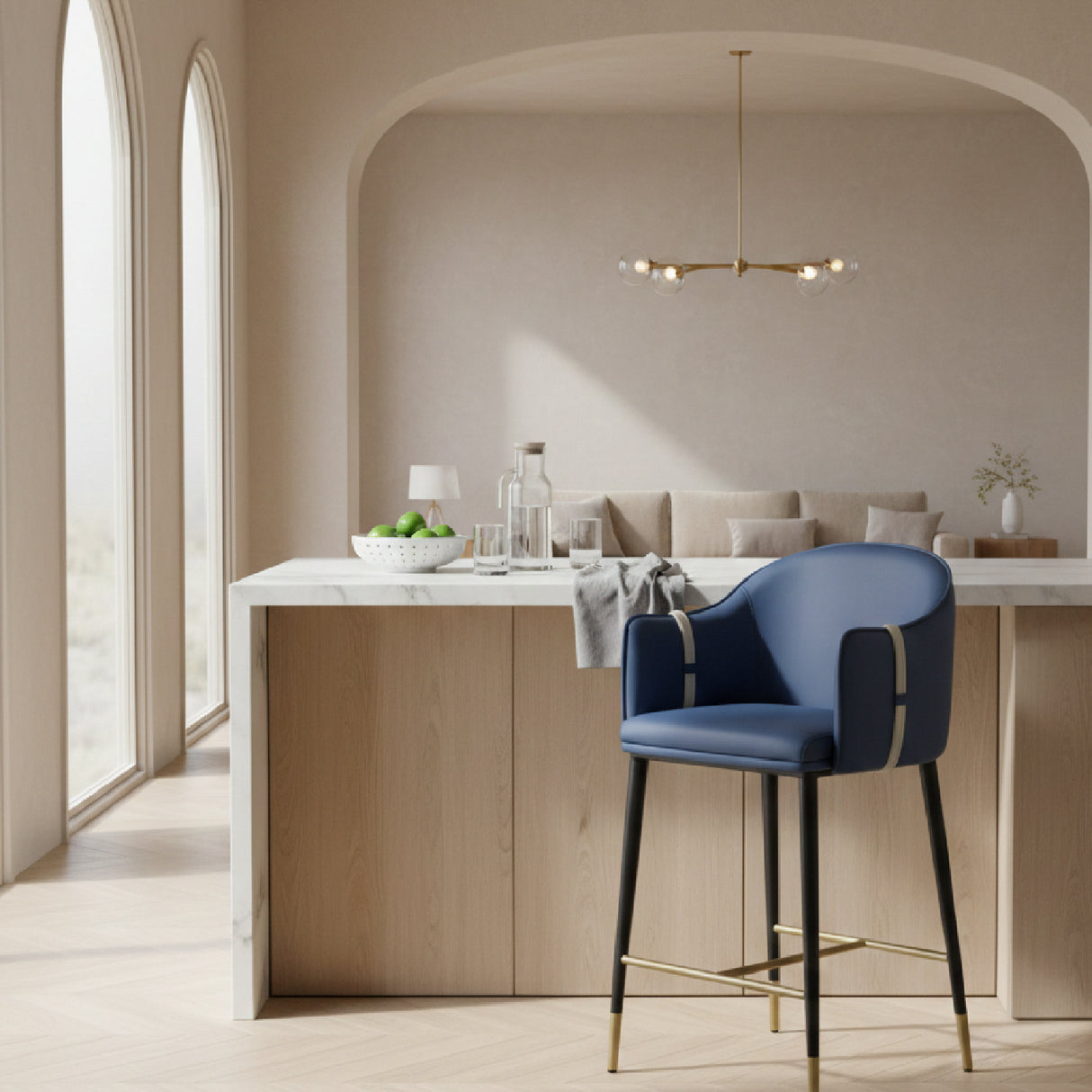 Vegan Leather Counter Chair | Oroa.com
