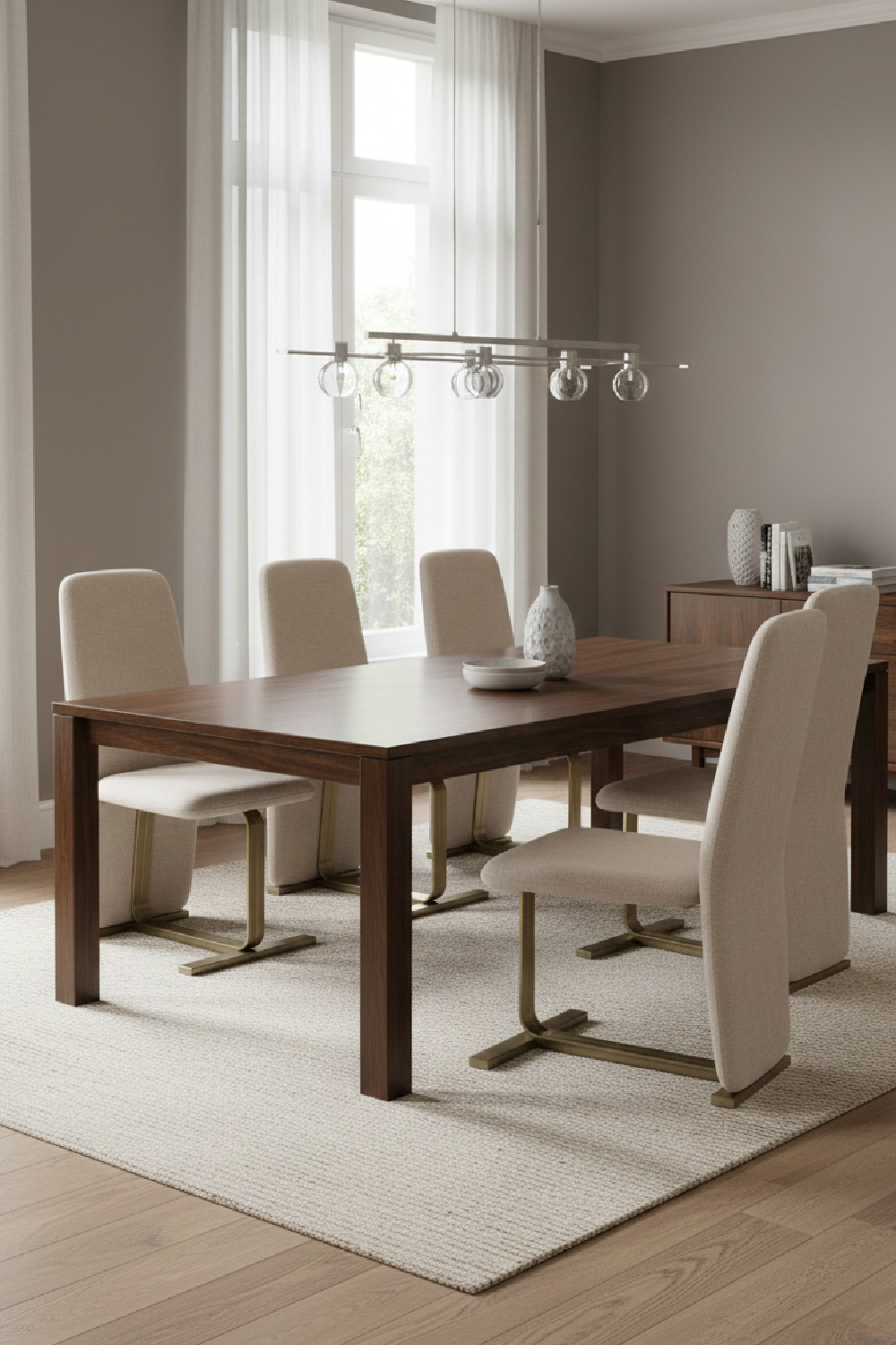 Linen Upholstered Dining Chair Set (2) | Oroa.com