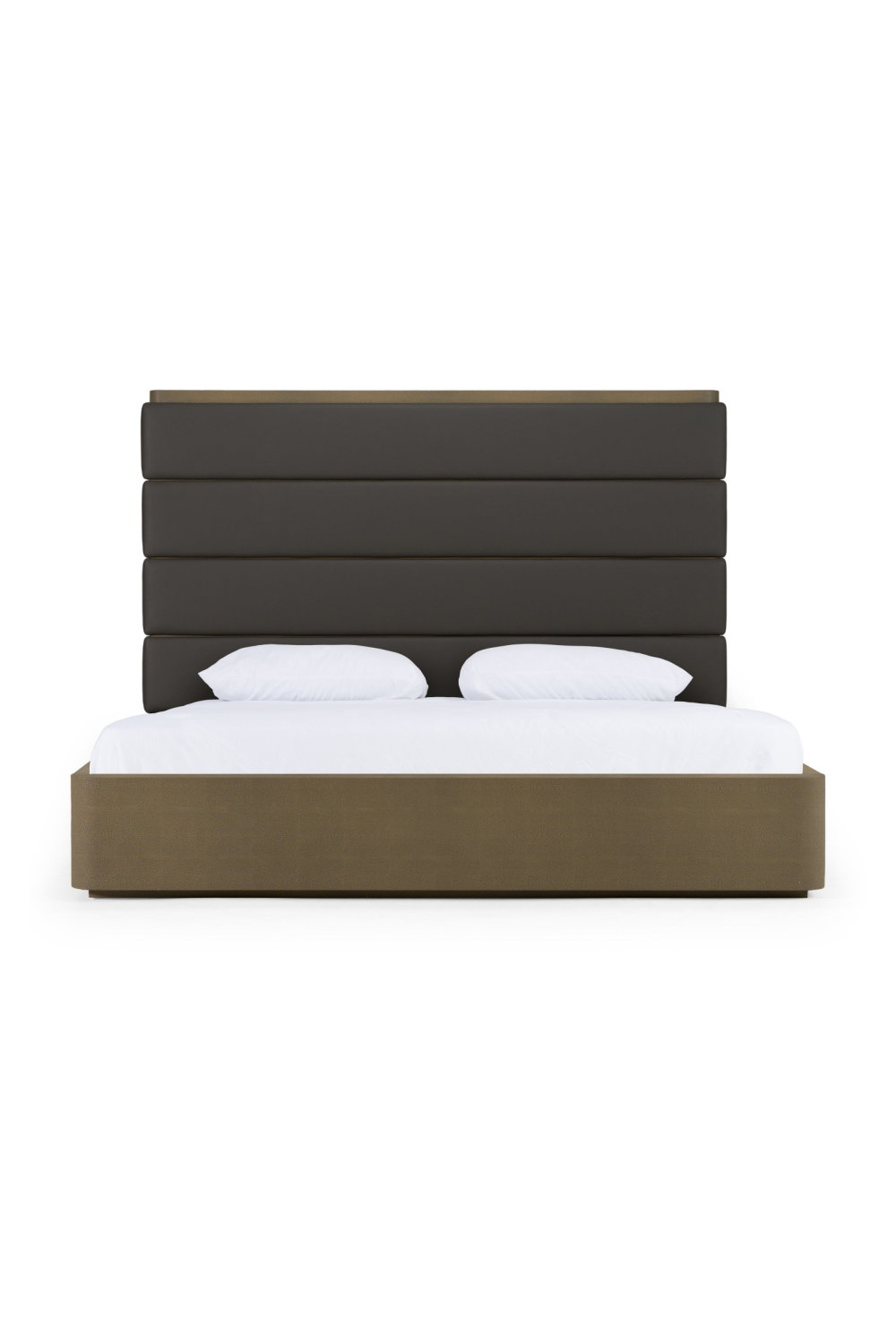 Leather and Shagreen Bed | OROA Modern Lois | Oroa.com