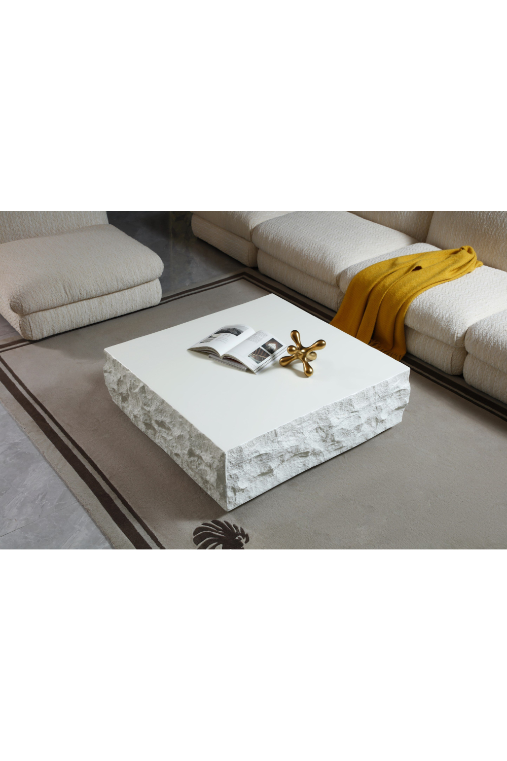 Square Fiberglass Coffee Table | OROA Modern Quarry | Oroa.com
