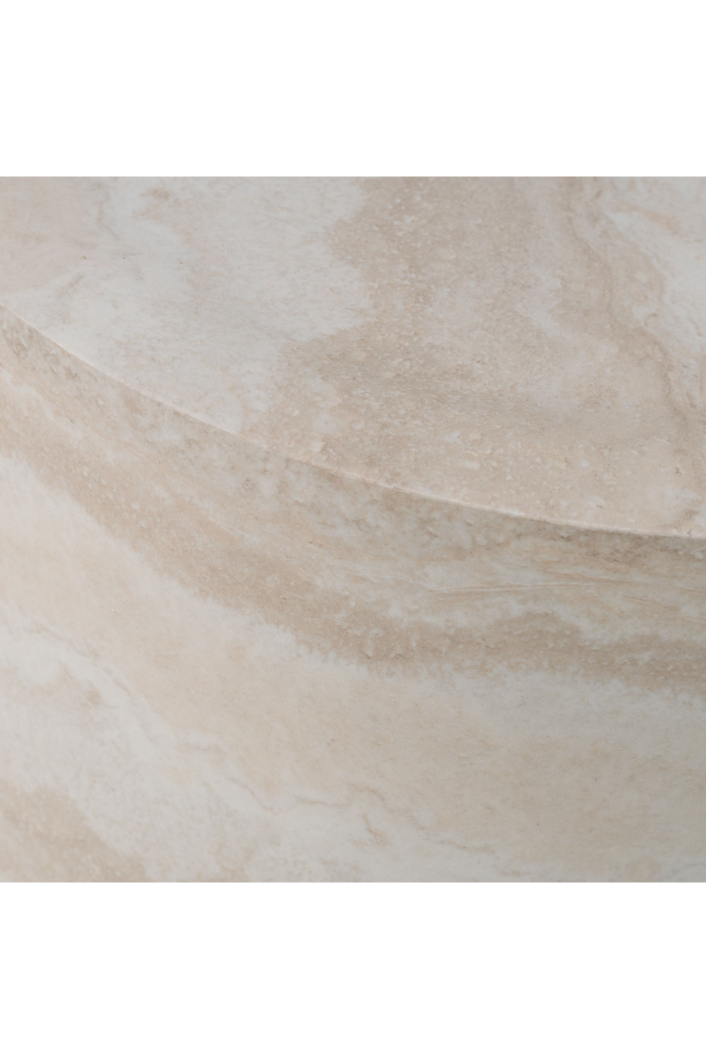 Round Travertine End Table | OROA Modern Cozad | Oroa.com