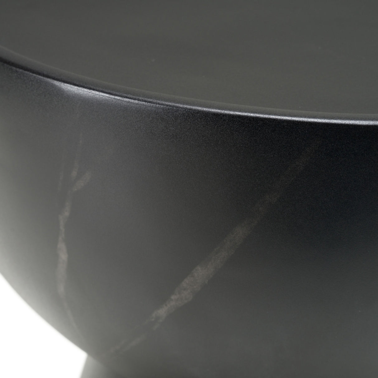 Black Fiberglass End Table | Oroa.com