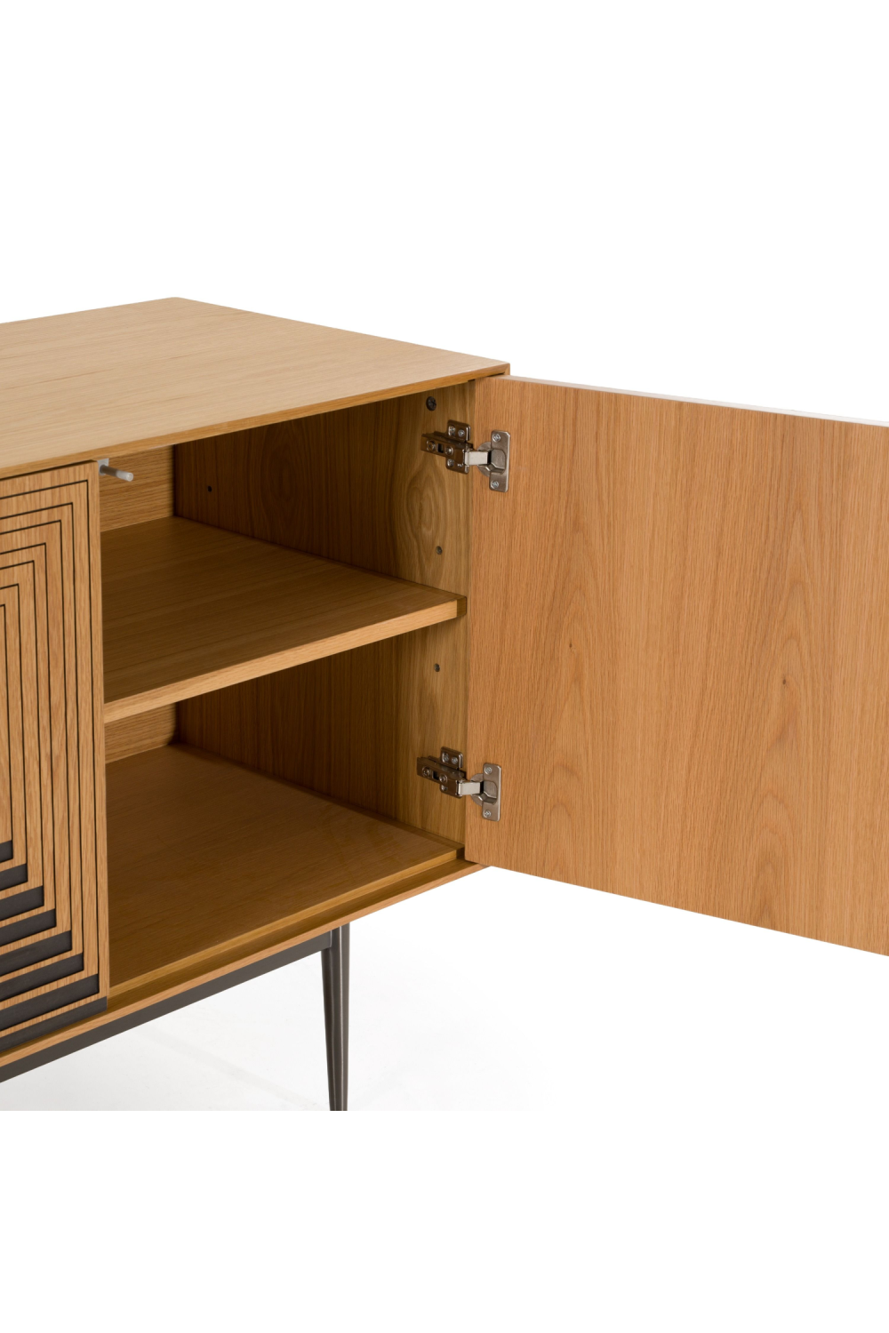 Geometric Patterned Oak Sideboard | Oroa.com