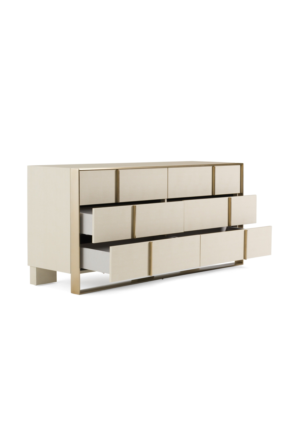 Beige Shagreen 6-Drawer Dresser | OROA Modern Cartier | Oroa.com