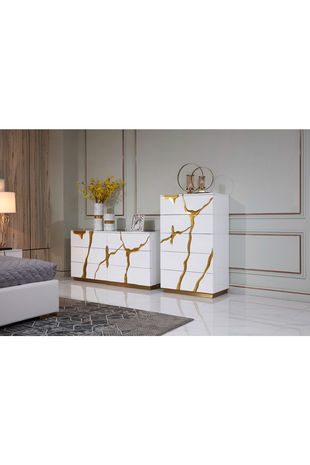 White 6-Drawer Dresser | OROA Modern Aspen | Oroa.com