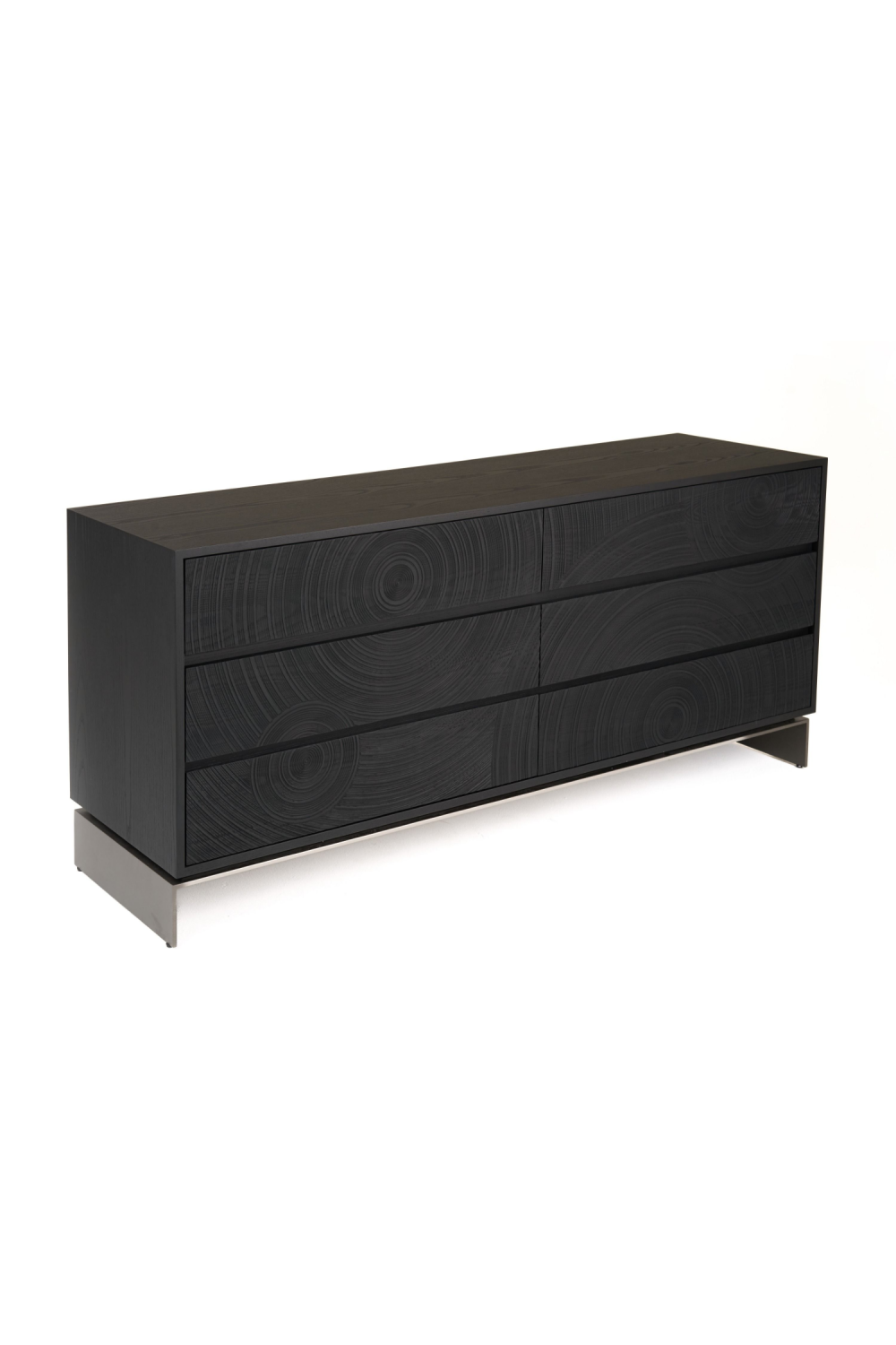 Matte Black Ash 6-Drawer Dresser | OROA Modern Cirque | Oroa.com
