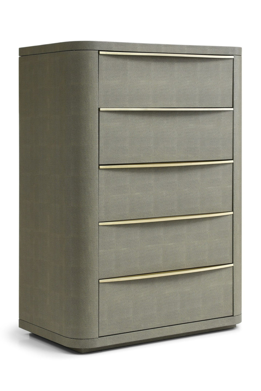 Beige Shagreen 5-Drawer Chest | OROA Modern Lois | Oroa.com