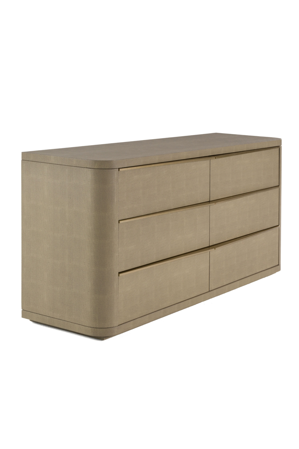 Beige Shagreen 6-Drawer Dresser | OROA Modern Lois | Oroa.com