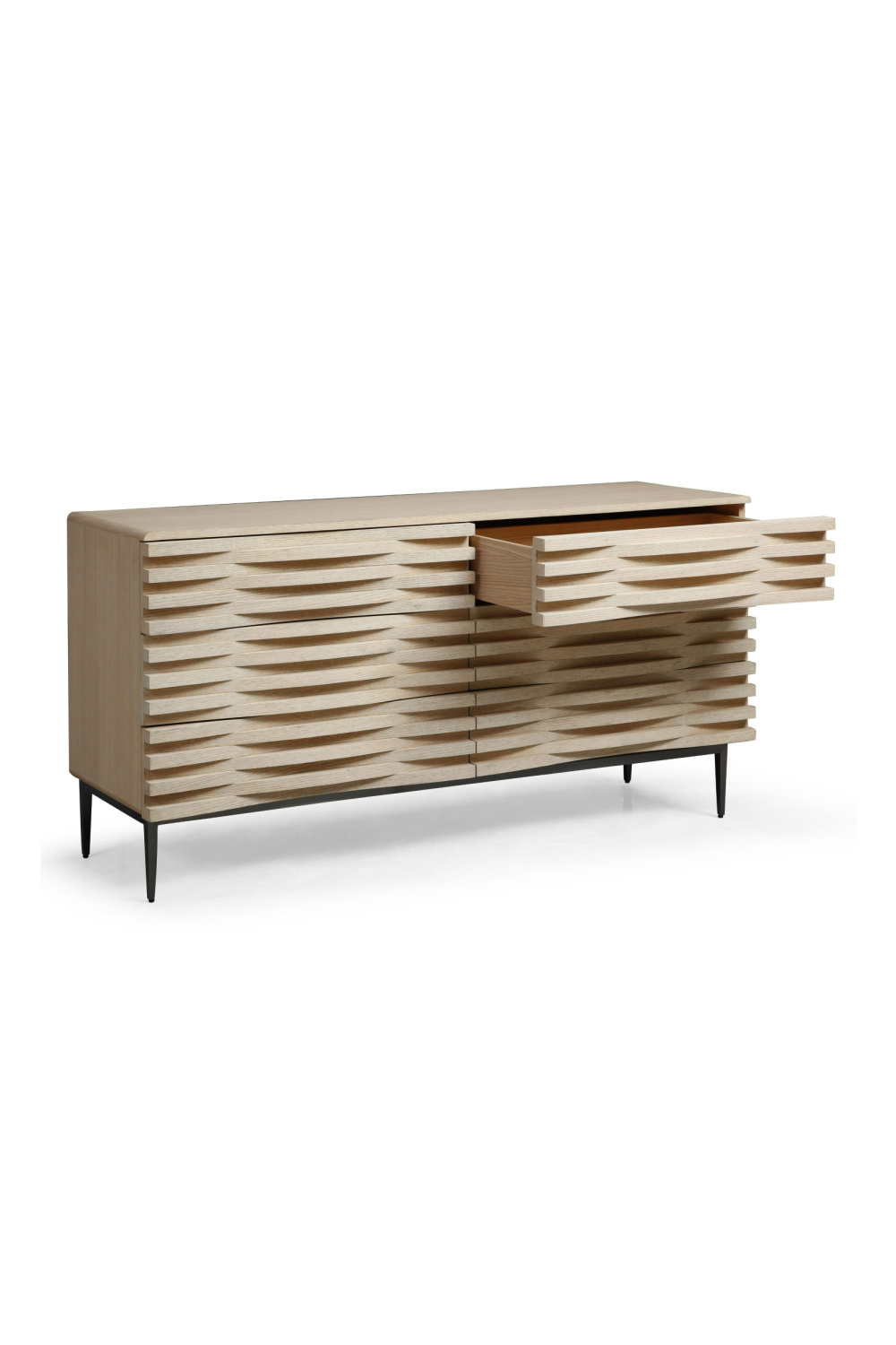 Natural Oak 6-Drawer Dresser | Oroa.com