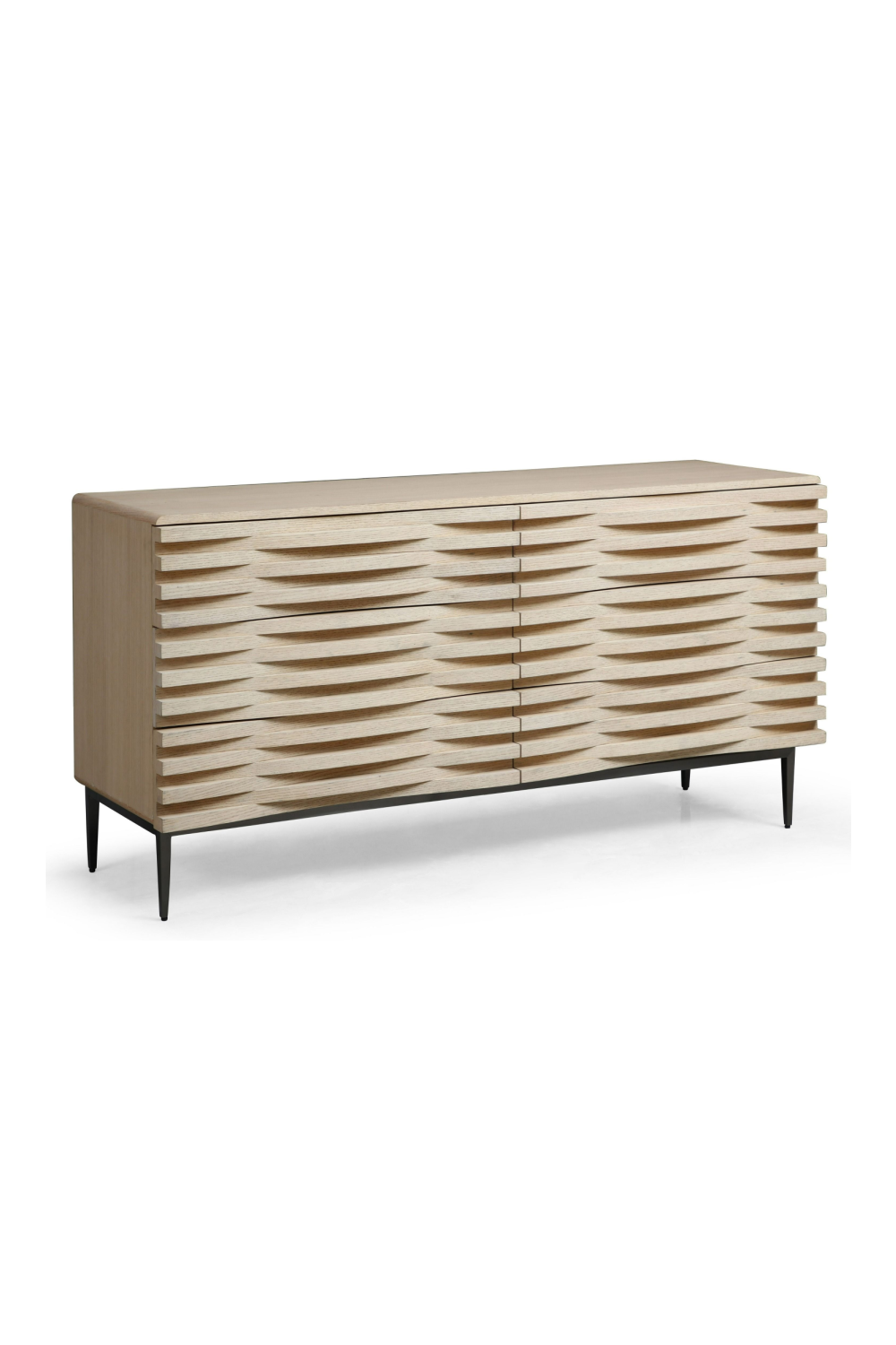 Natural Oak 6-Drawer Dresser | Oroa.com