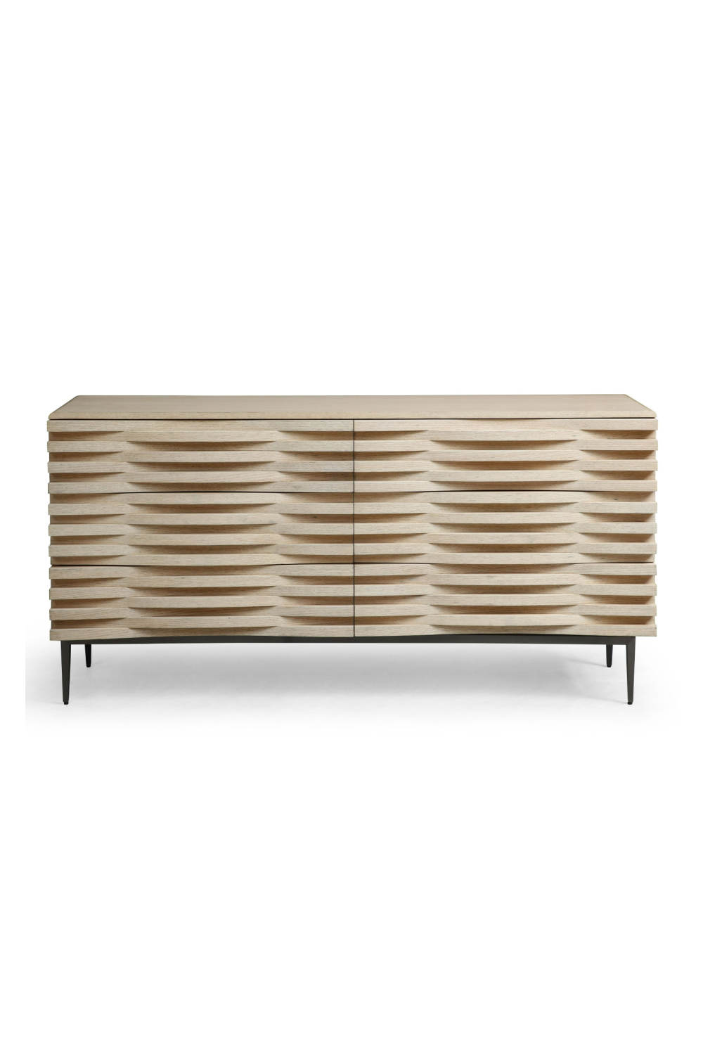 Natural Oak 6-Drawer Dresser | OROA Modern Larkspur
