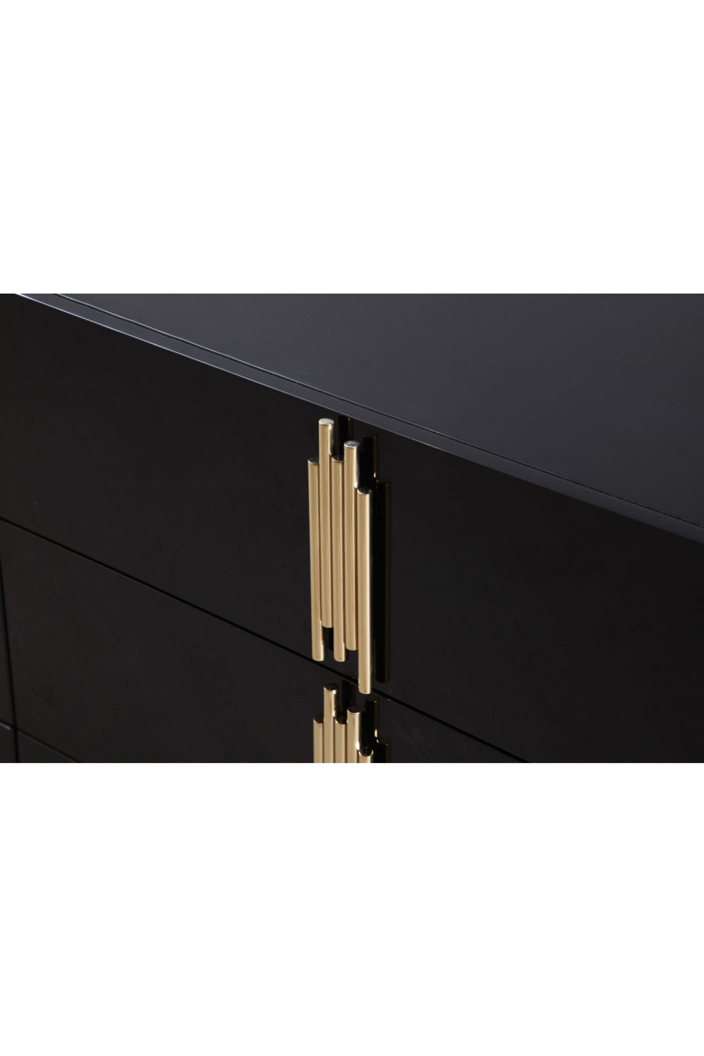 Mirrored Black 6-Drawer Dresser | Oroa.com