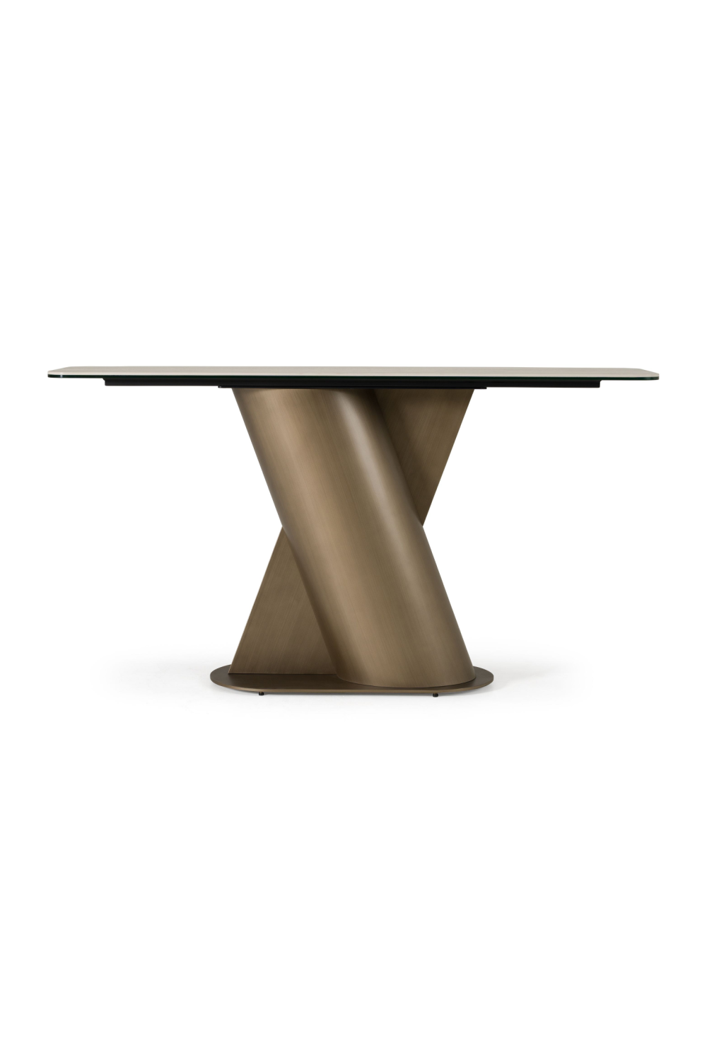 Travertine Bronze Console Table | OROA Modern Kiefer | Oroa.com