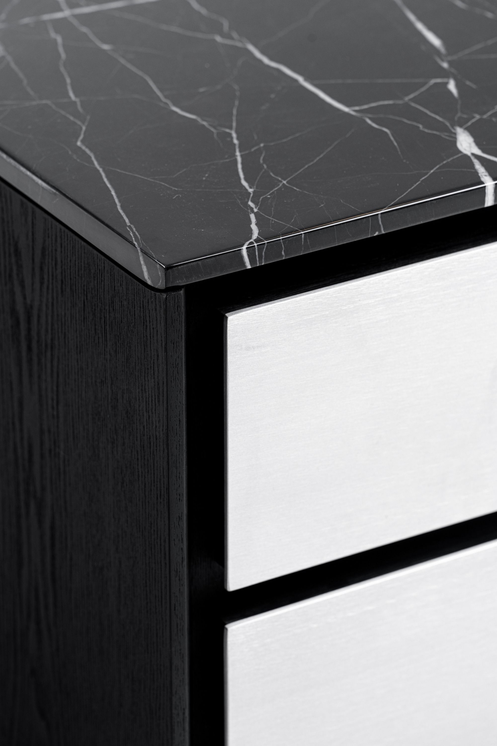 2-Drawer Aluminum Nightstand | Oroa.com