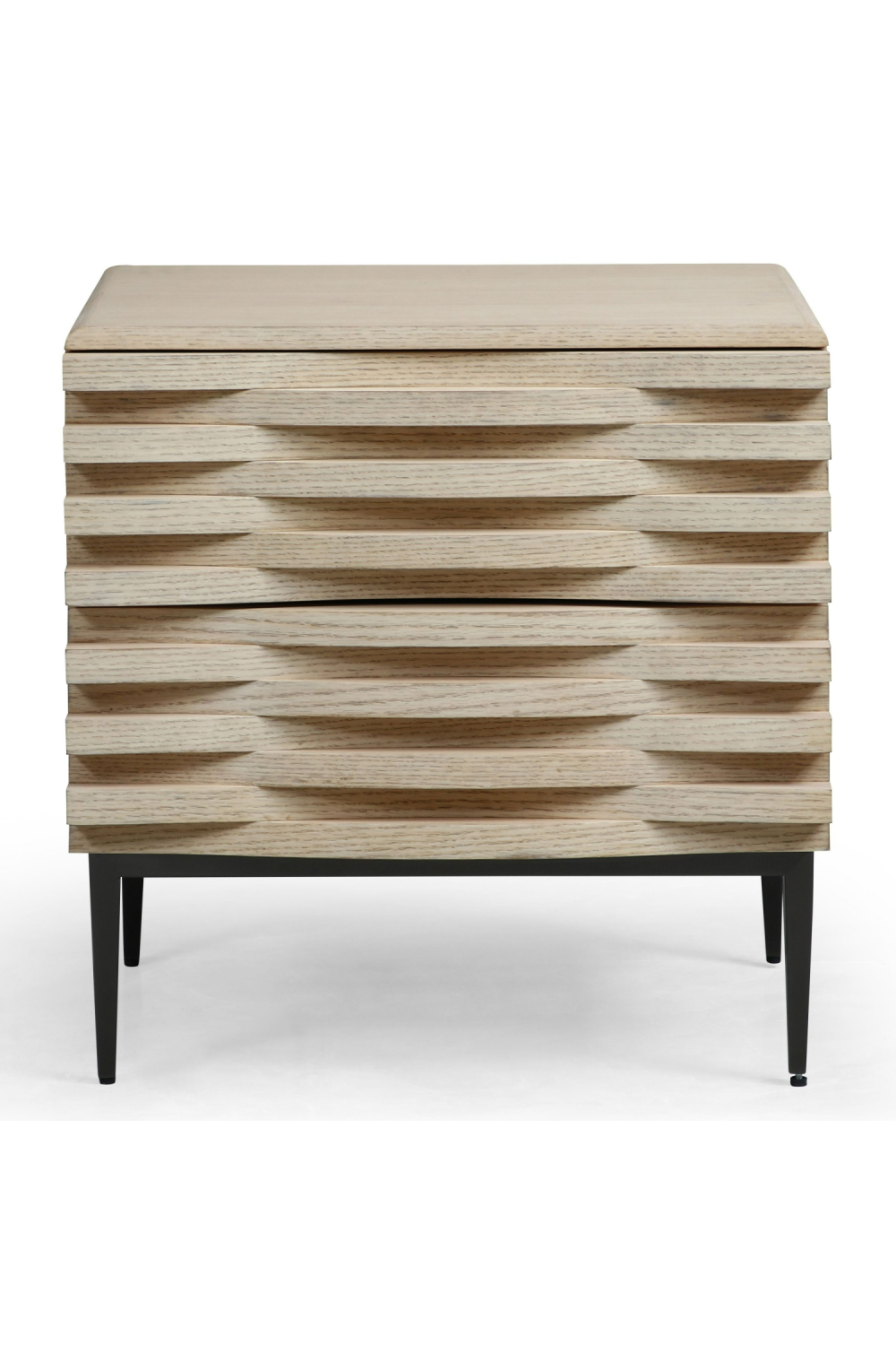 Natural Oak 2-Drawer Nightstand | OROA Modern Larkspur | Oroa.com