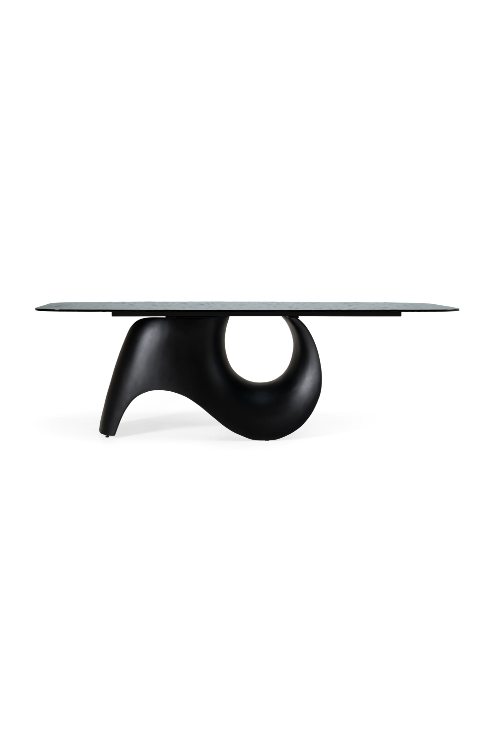 Gray Wave Glass Dining Table | OROA Modern Neptune | Oroa.com