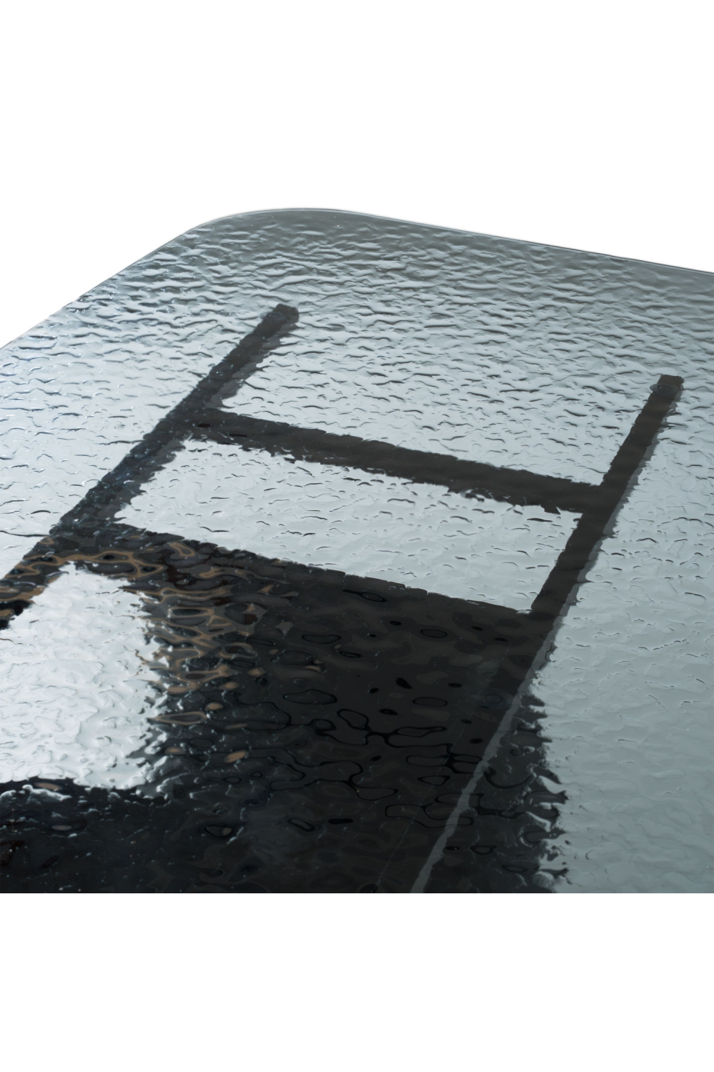 Gray Wave Glass Dining Table | OROA Modern Neptune | Oroa.com