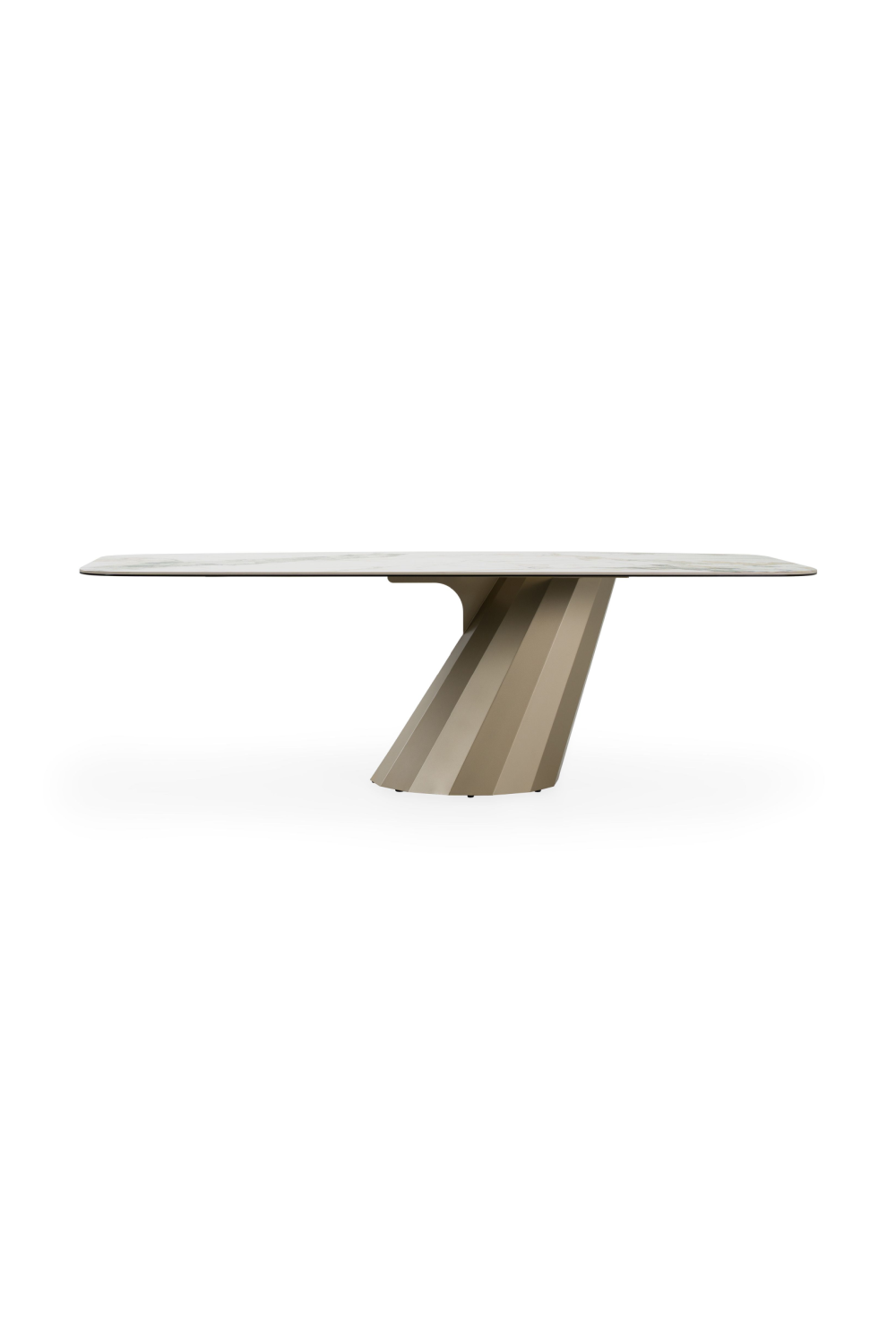 Angled Base Ceramic Dining Table | Oroa.com