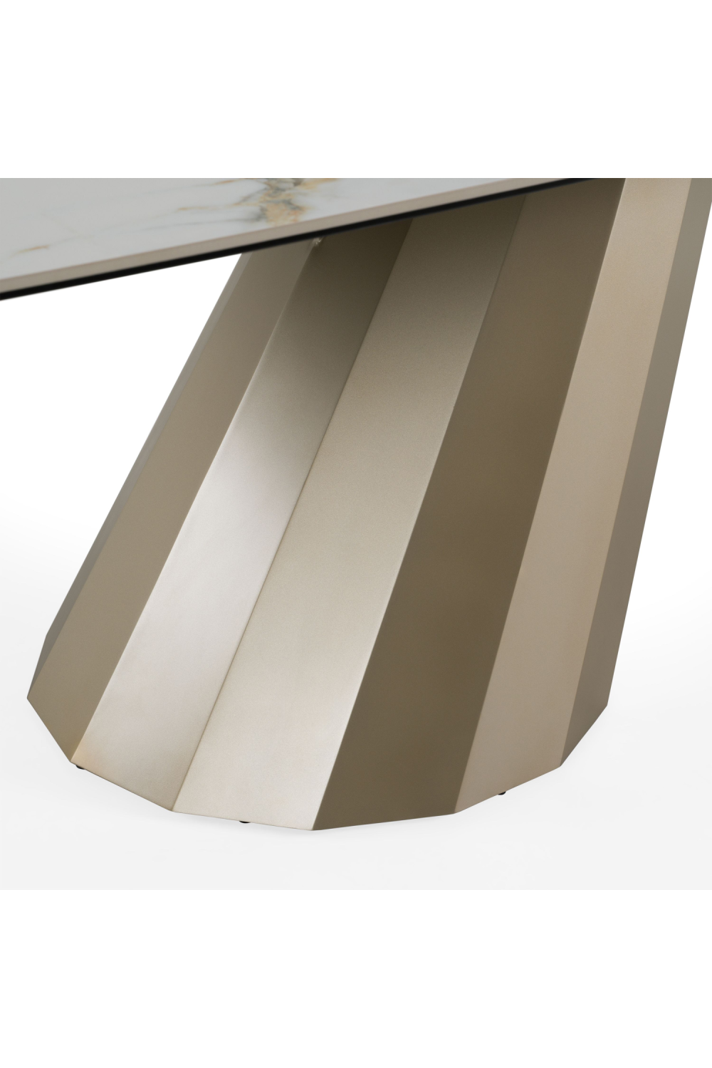Angled Base Ceramic Dining Table | Oroa.com