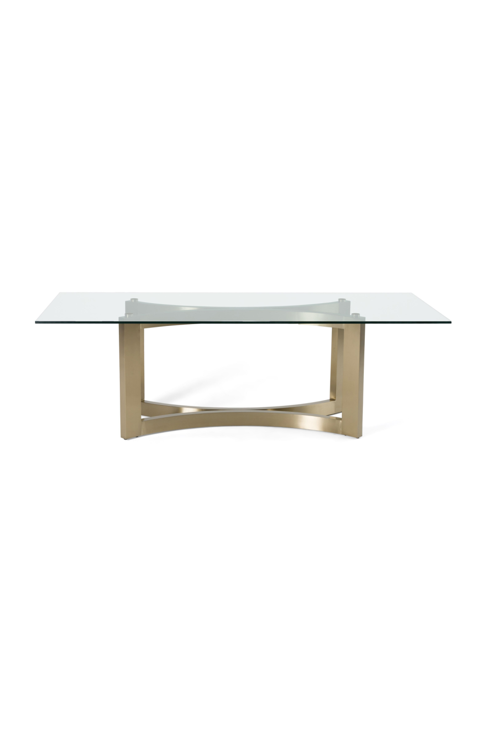 Brushed Brass Base Dining Table | Oroa.com