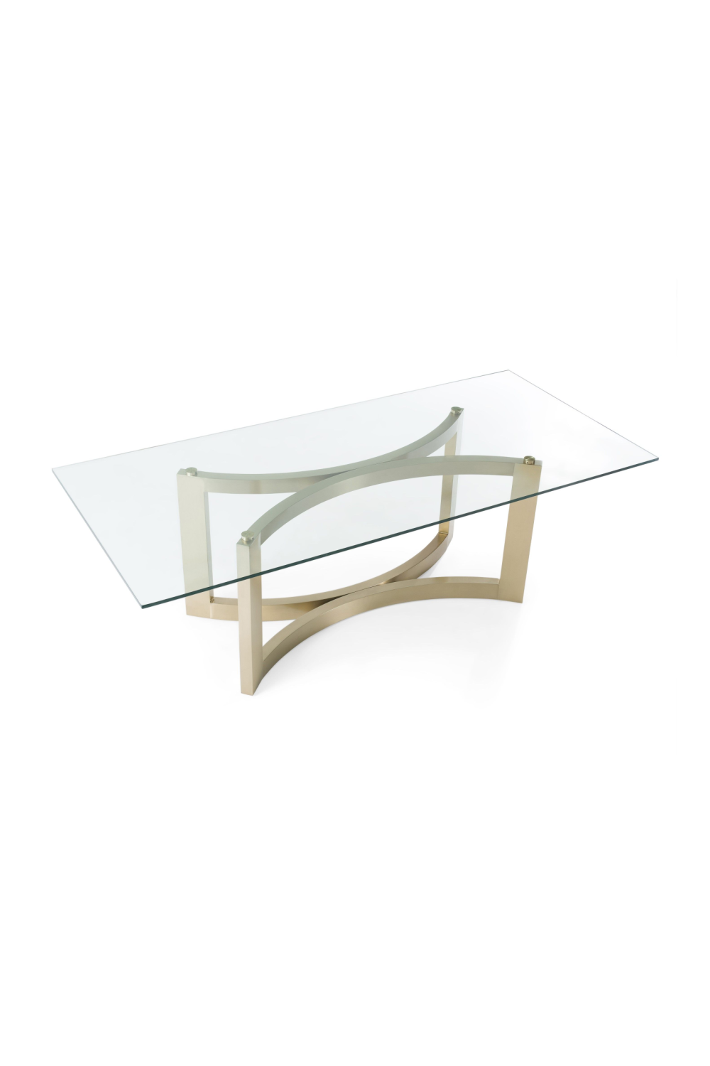 Brushed Brass Base Dining Table | Oroa.com