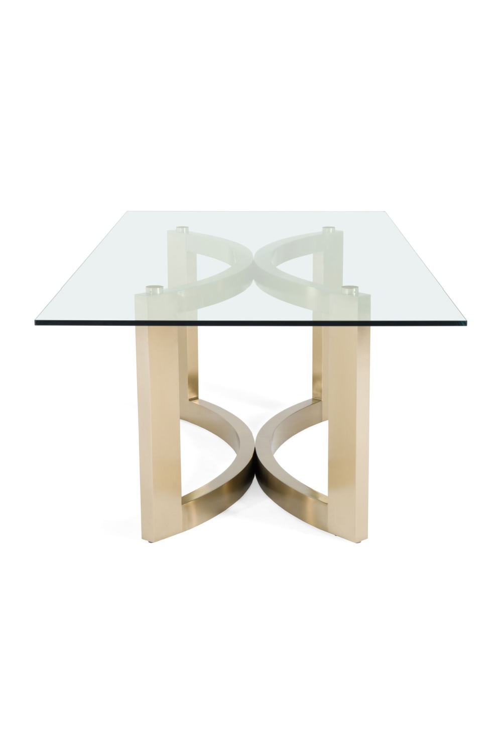 Brushed Brass Base Dining Table | Oroa.com