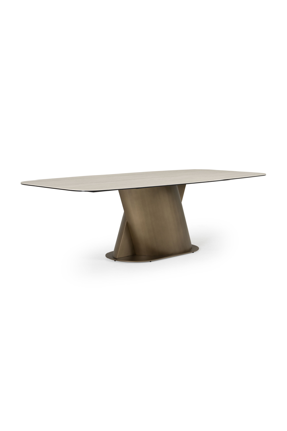 Travertine-Look Finish Dining Table | OROA Modern Kiefer | Oroa.com