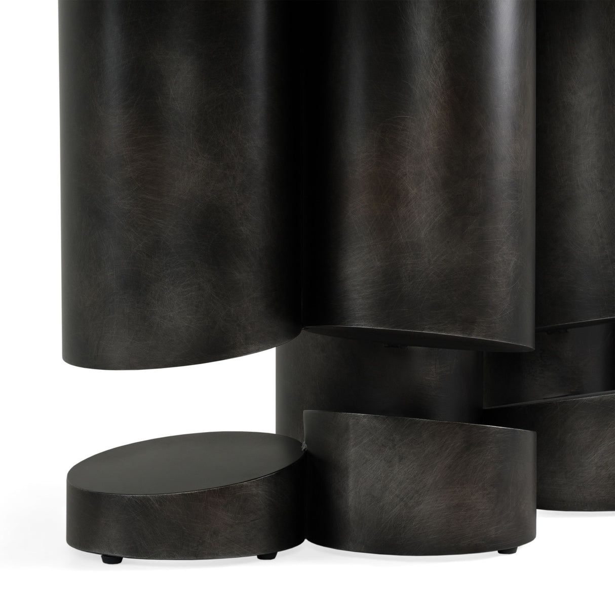 Modern European furniture - Gray Brass Oval Dining Table - www.oroa.com | Oroa.com