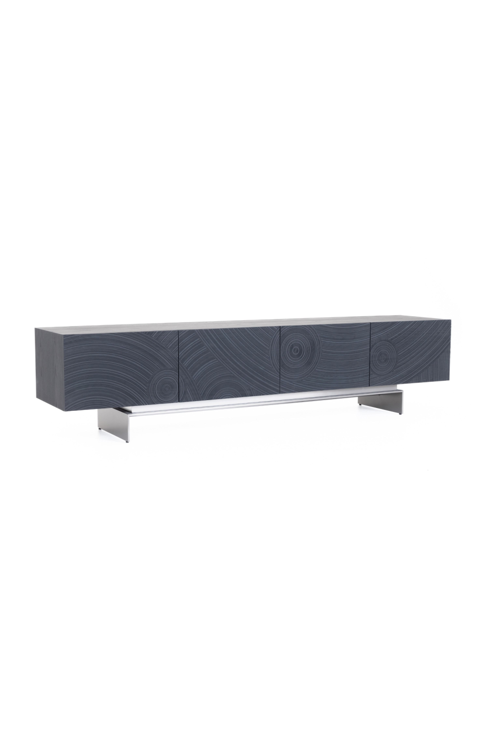 Black Ash 4-Door TV Stand | OROA Modern Cirque | Oroa.com