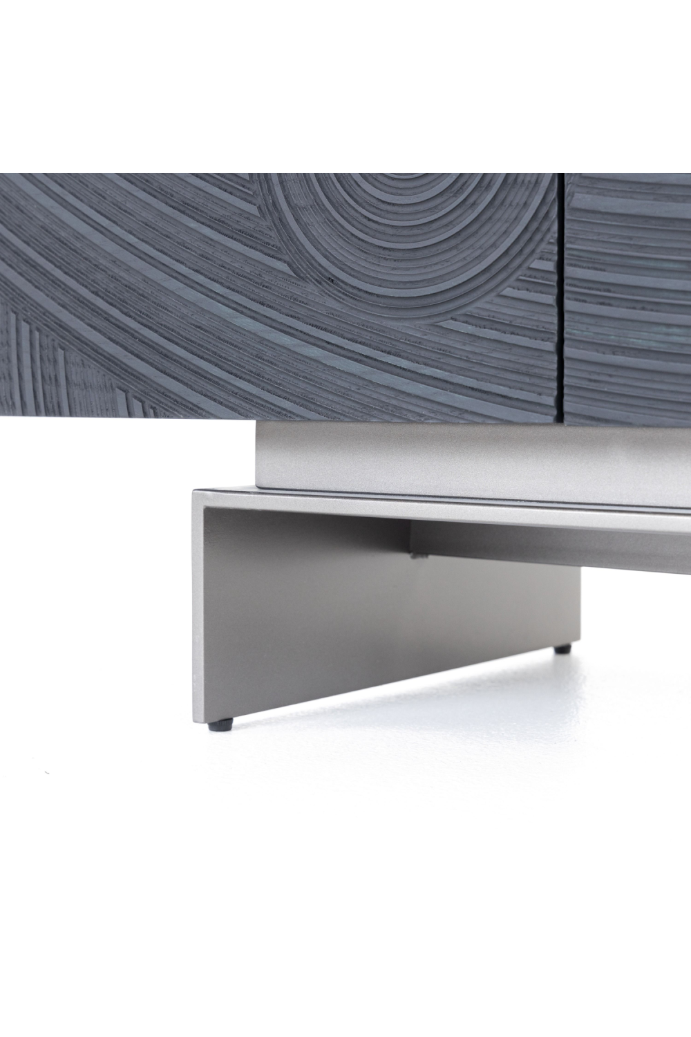 Black Ash 4-Door TV Stand | Oroa.com