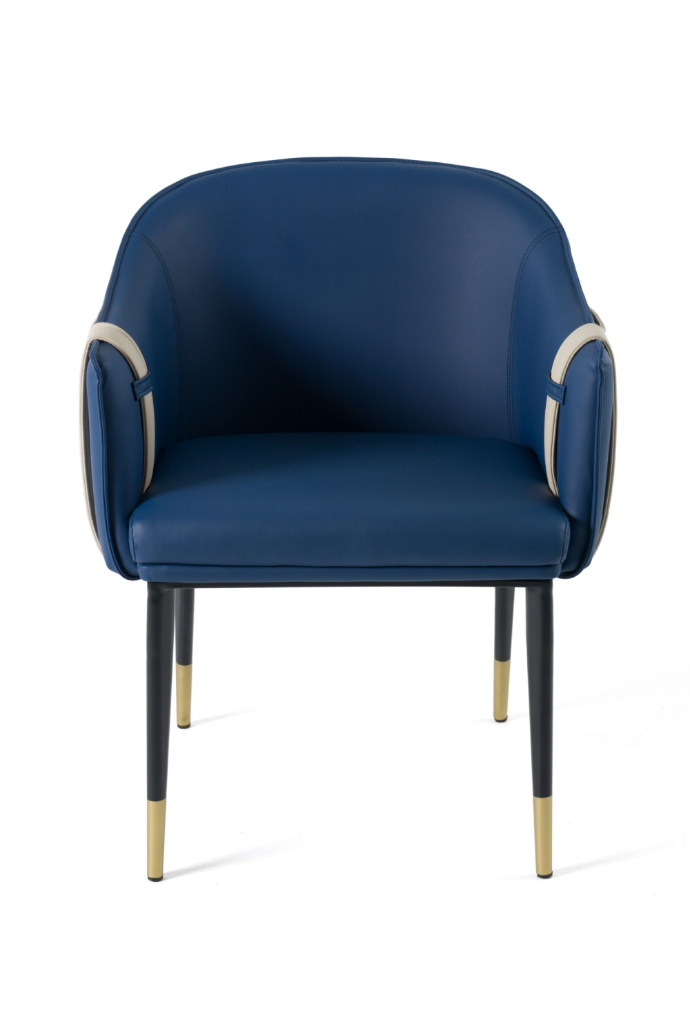 Blue Vegan Leather Dining Chair | OROA Modern Calderon | Oroa.com