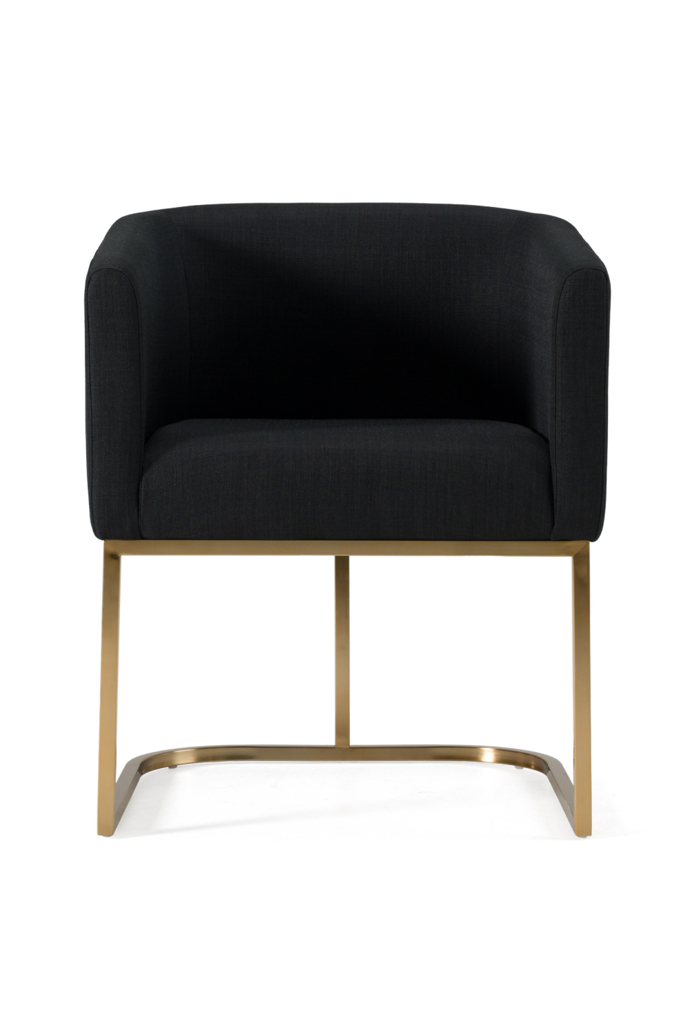 U-Shaped Brass Base Dining Chair | Oroa.com