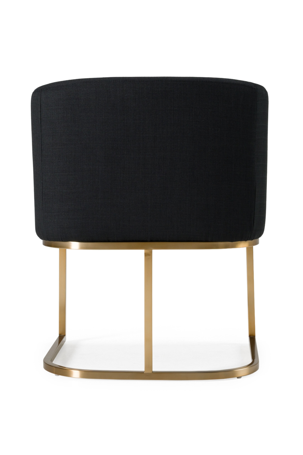 U-Shaped Brass Base Dining Chair | OROA Modern Yukon | Oroa.com