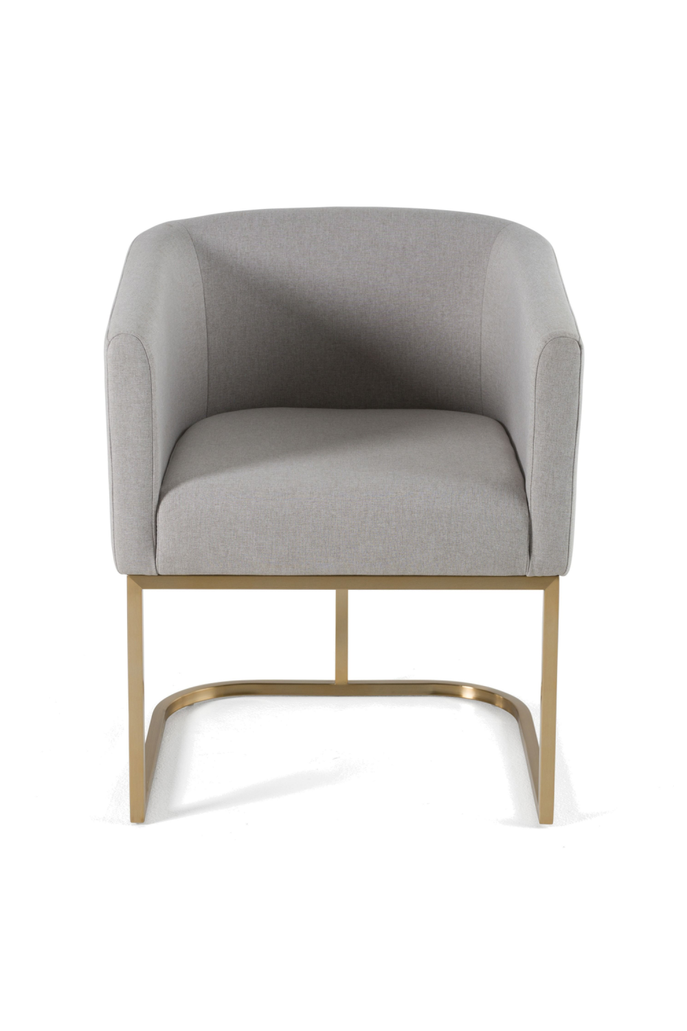 U-Shaped Brass Base Dining Chair | Oroa.com