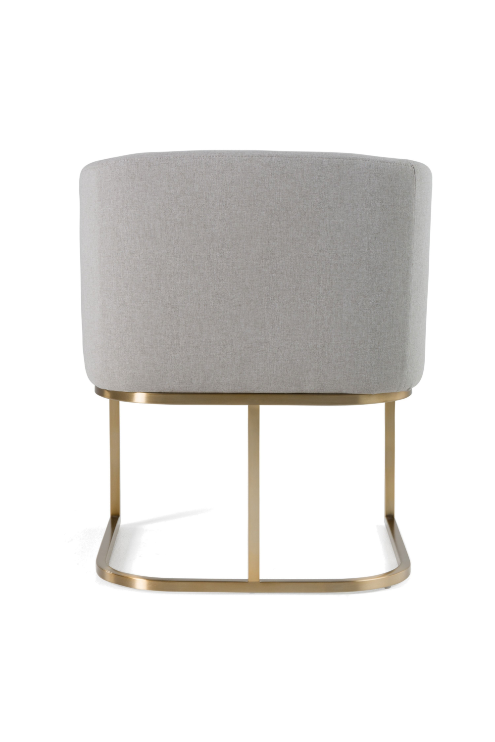U-Shaped Brass Base Dining Chair | OROA Modern Yukon | Oroa.com