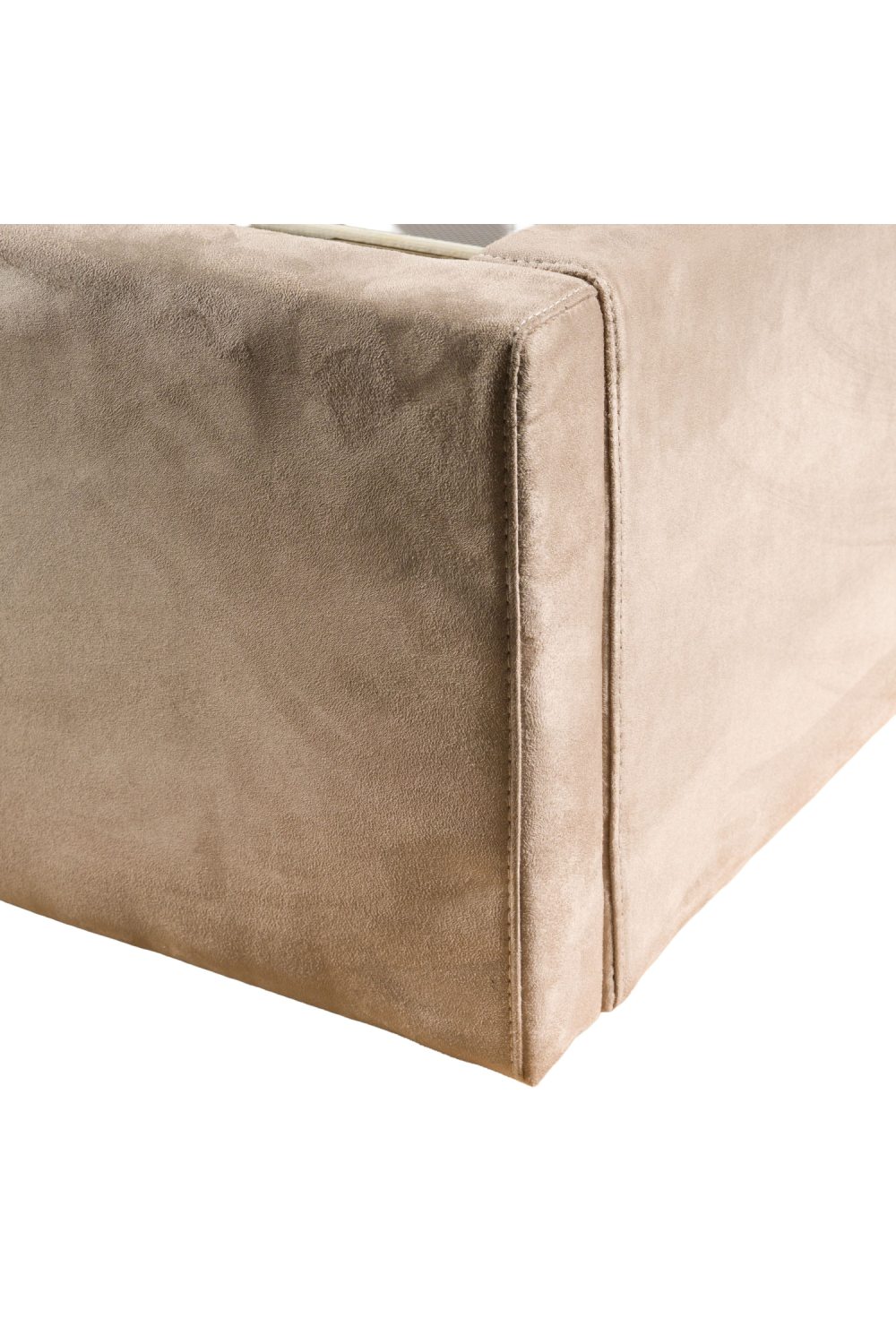 Taupe Microfiber Bed | OROA Modern Roma | Oroa.com