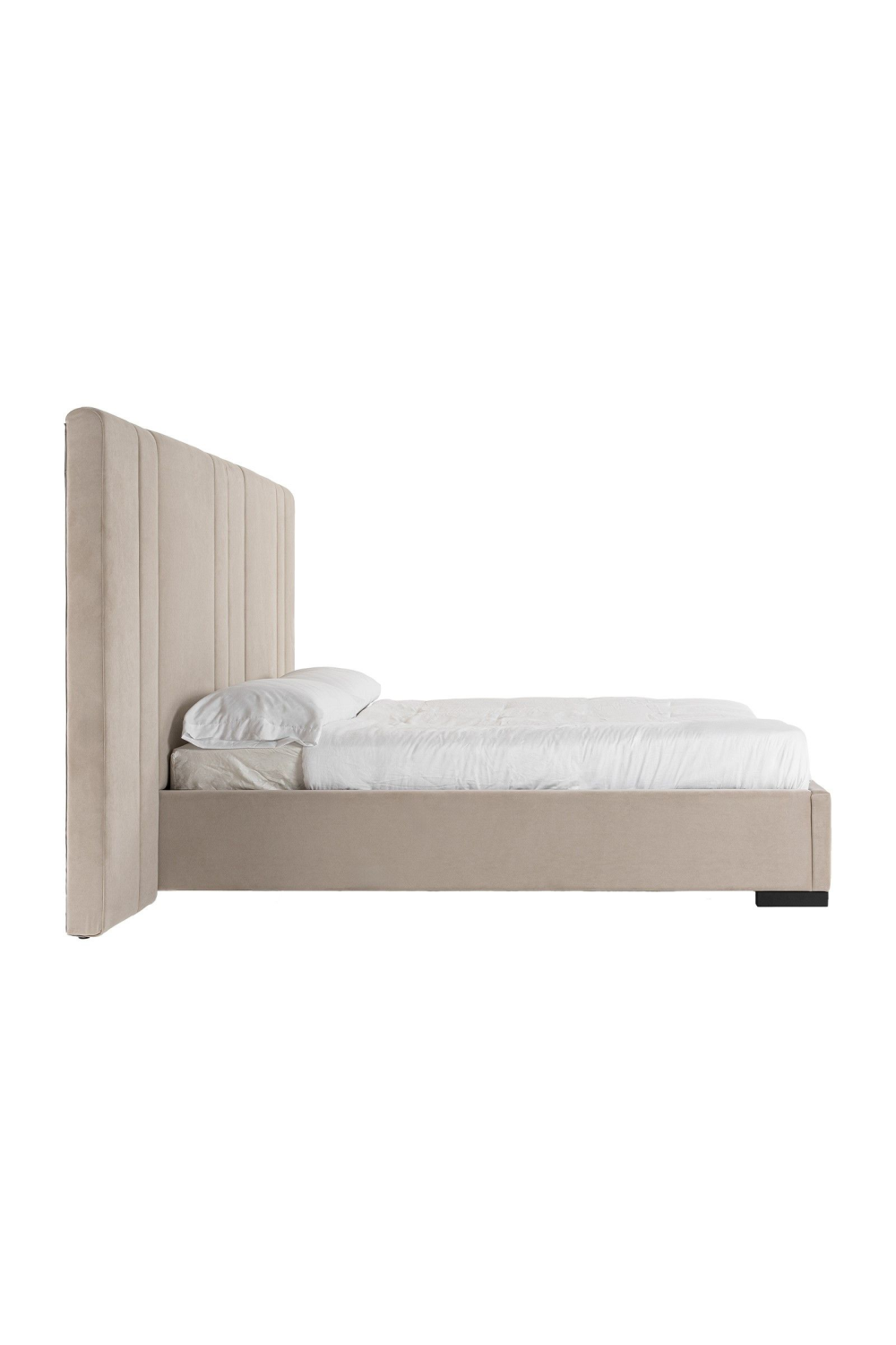 Beige Velvet Bed | OROA Modern Penelope | Oroa.com