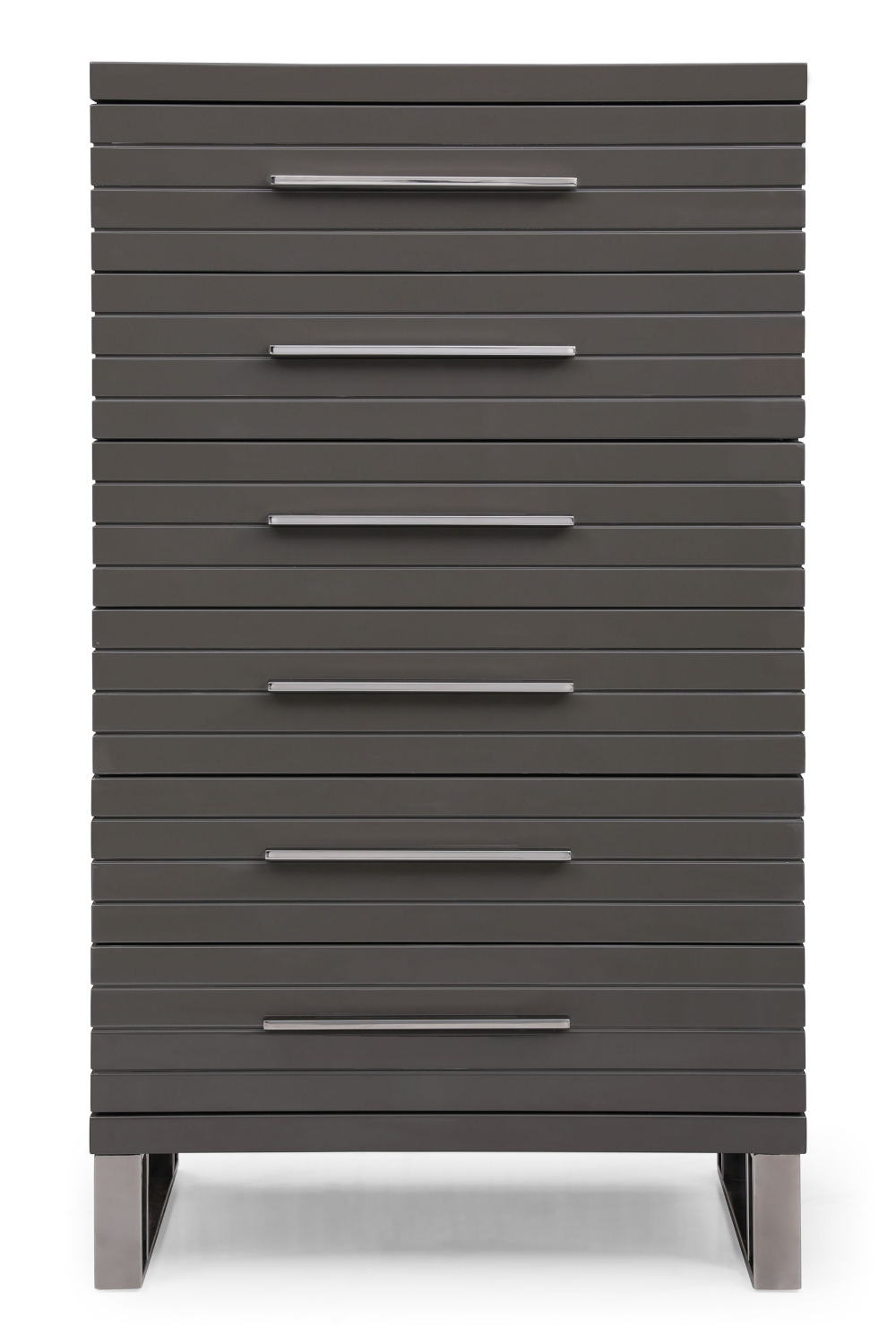 Gray Slatted 6-Drawer Chest | OROA Modern Splendor | Oroa.com