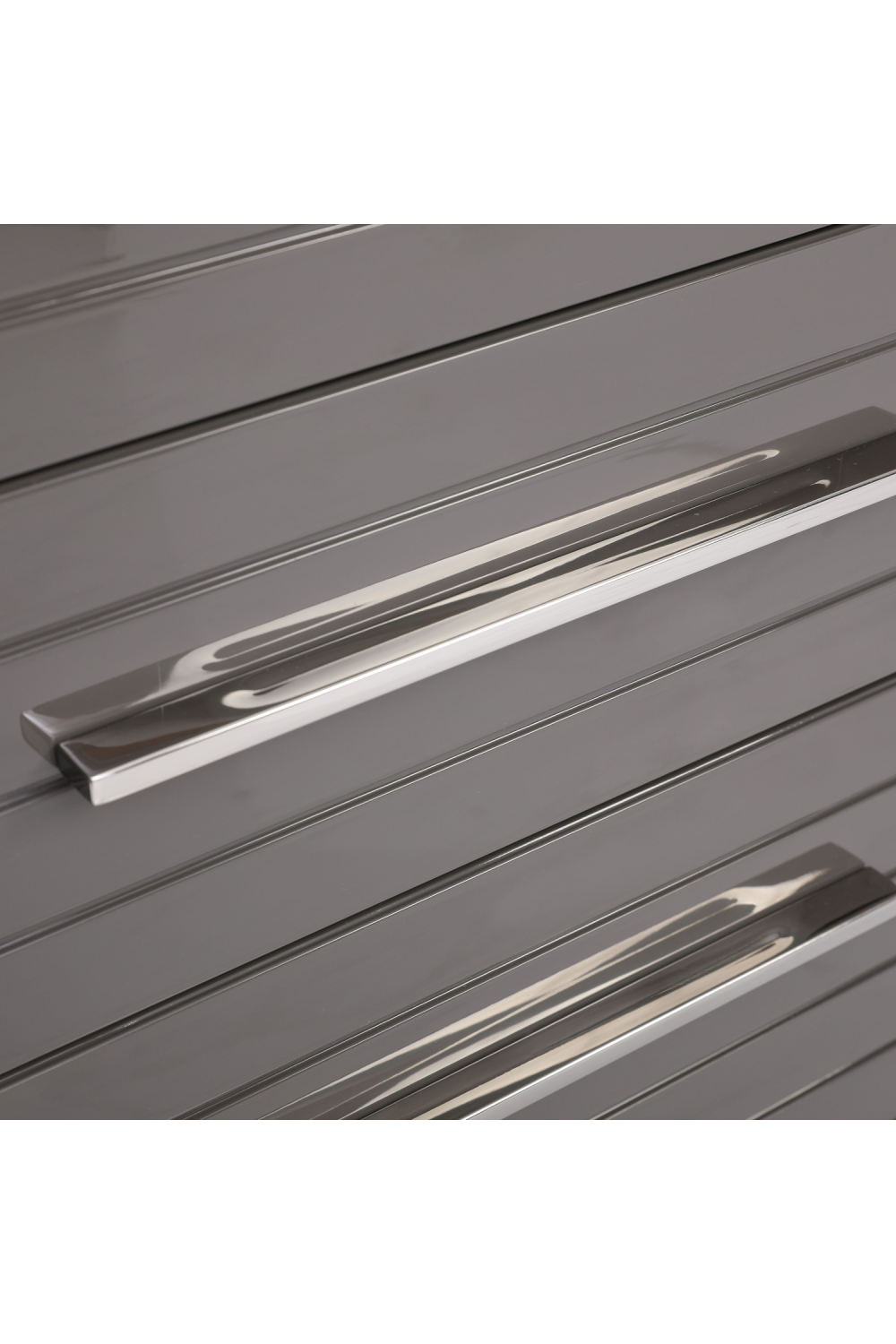 Gray Slatted 6-Drawer Chest | OROA Modern Splendor | Oroa.com