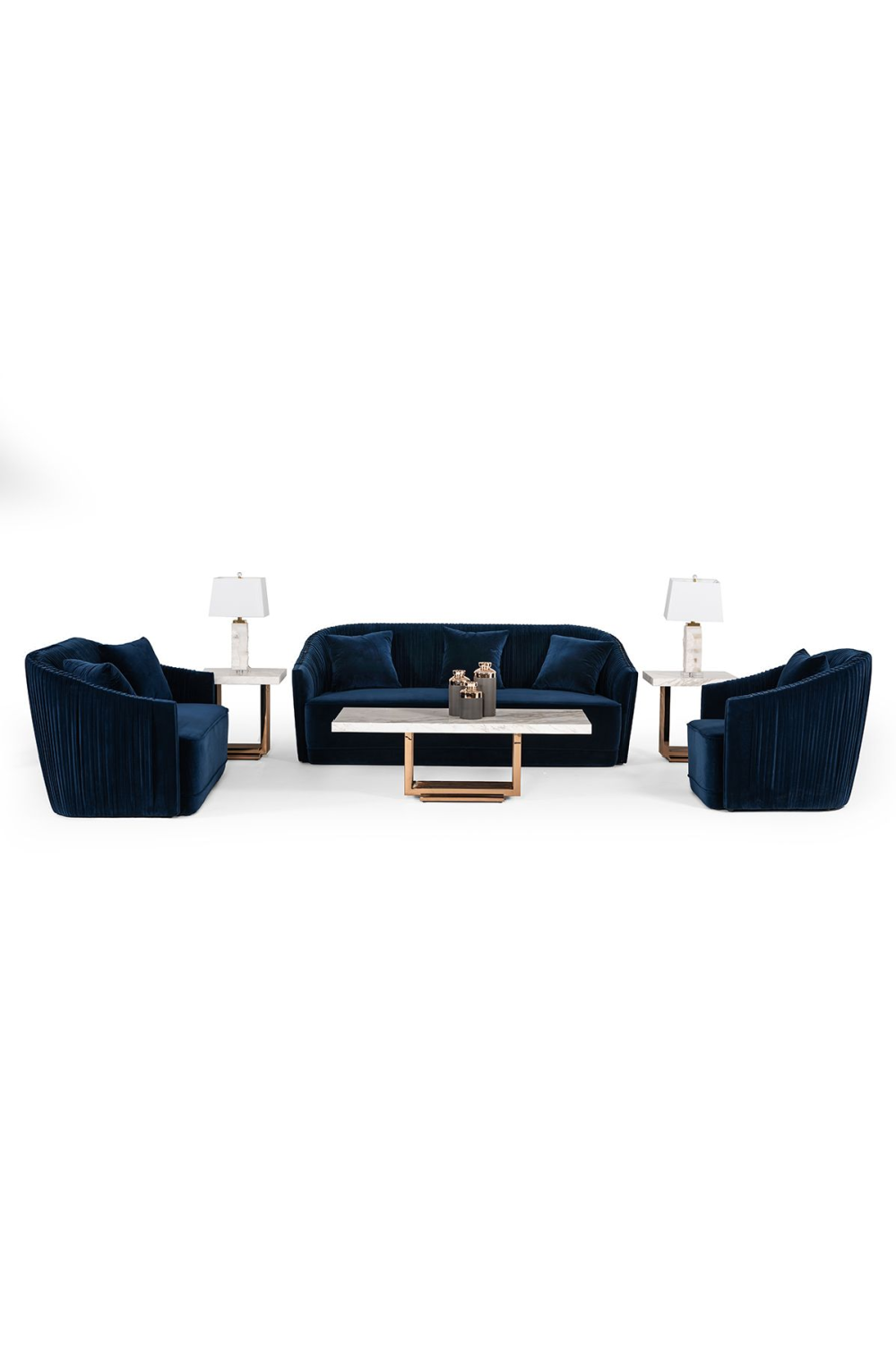 Blue Velvet Sofa | OROA Modern Palomar | Oroa.com