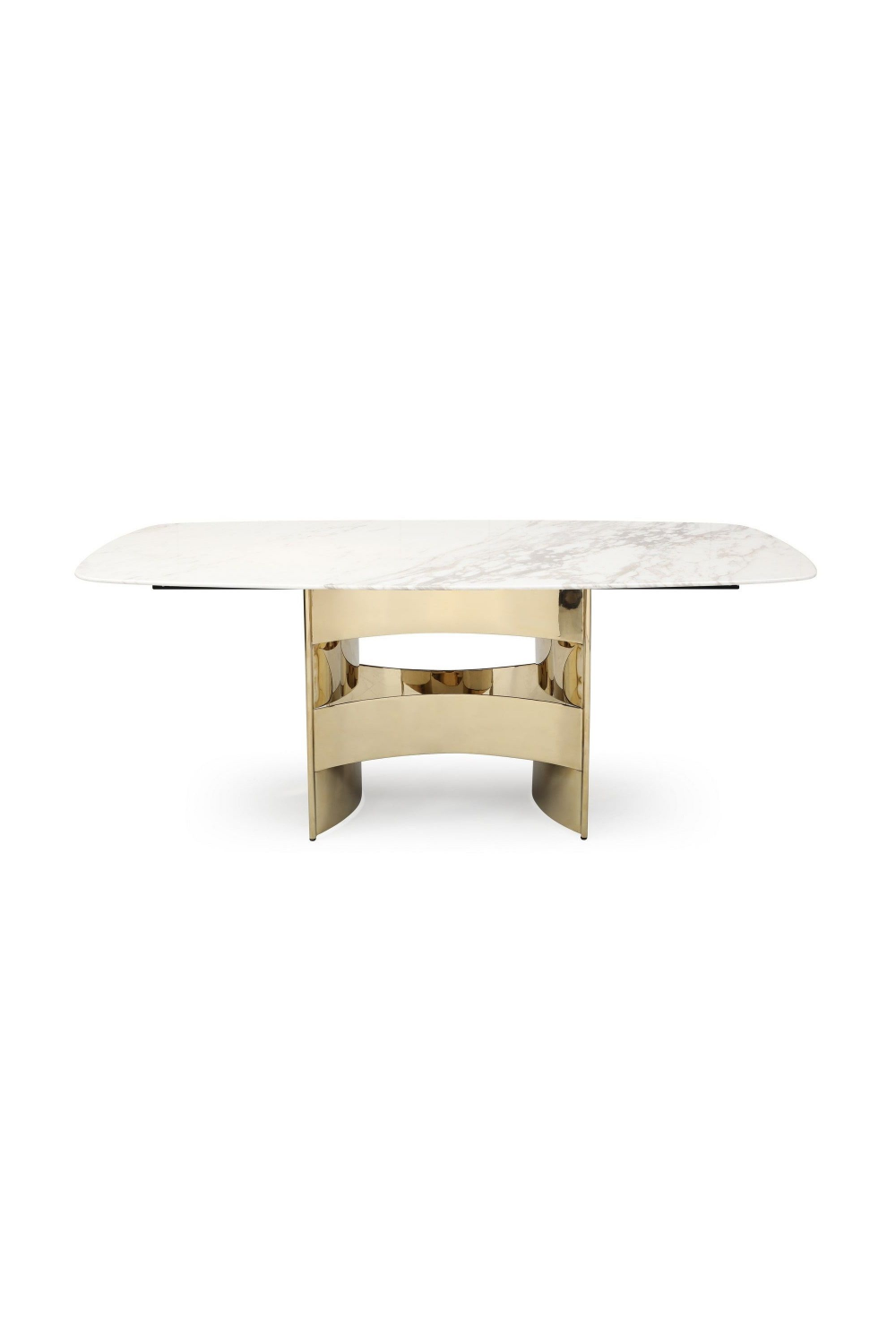 White Marble Gold Dining Table | OROA Modern Marmot | Oroa.com