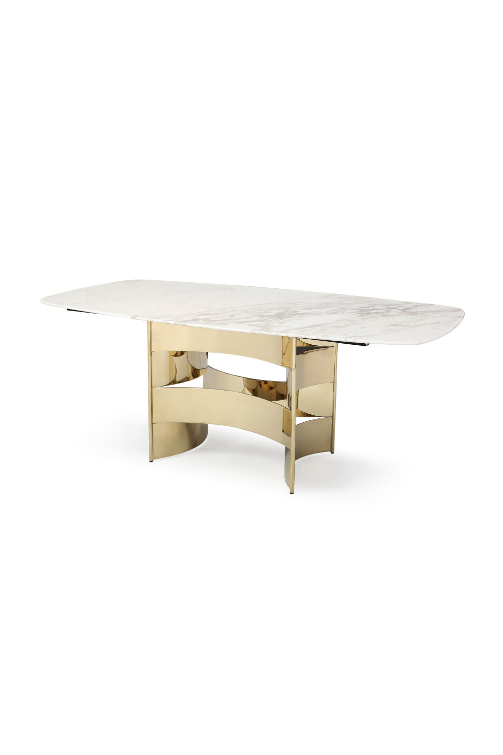 White Marble Gold Dining Table | OROA Modern Marmot | Oroa.com
