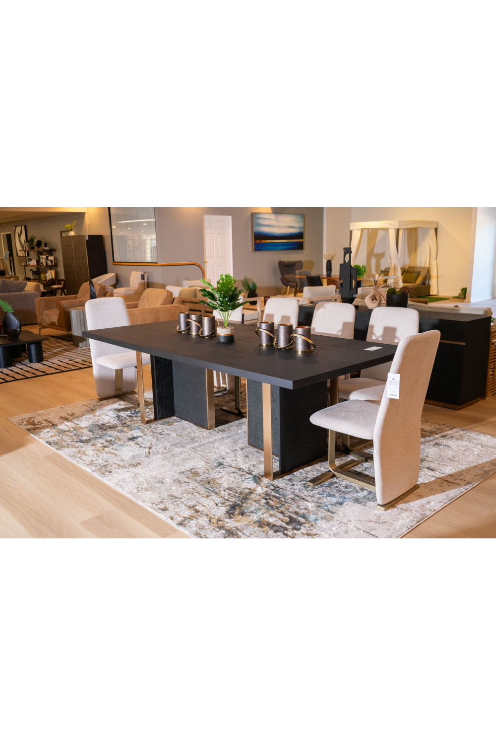 Black Ash Wood Dining Table | OROA Modern Tasha | Oroa.com
