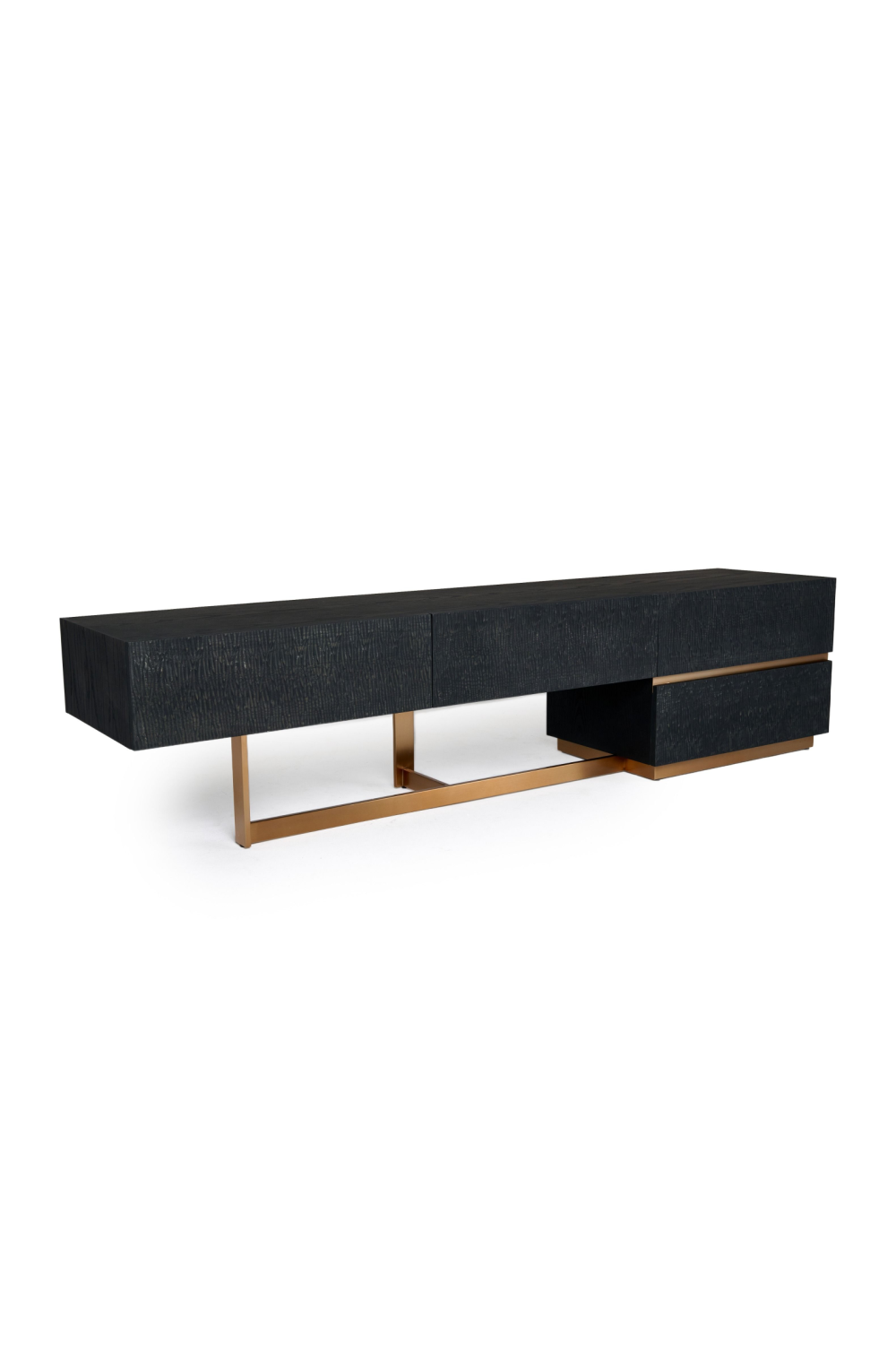 Black Ash 4-Drawer TV Stand | OROA Modern Tasha | Oroa.com