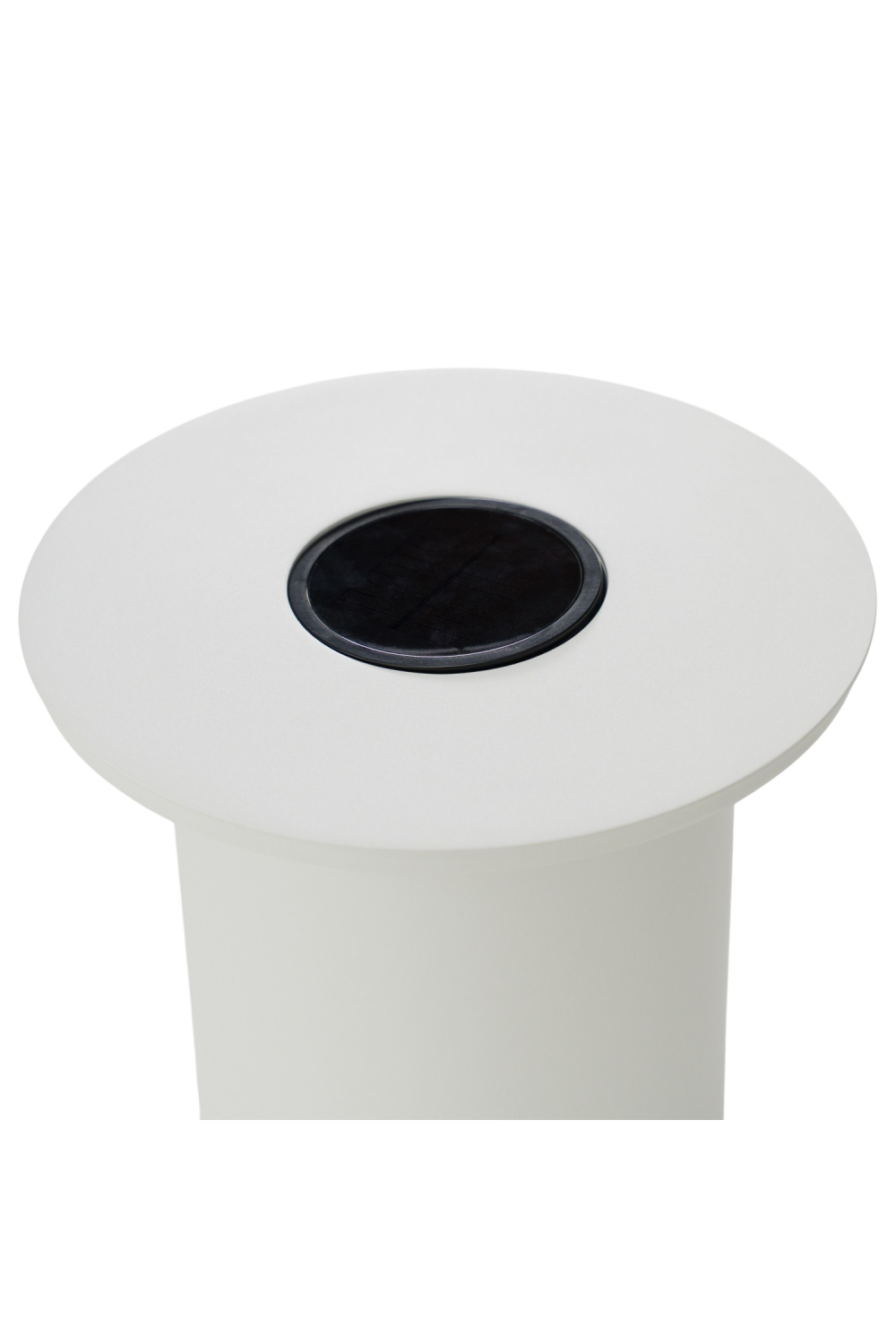 Outdoor White End Table with Solar Light S | OROA Modern Onza | Oroa.com