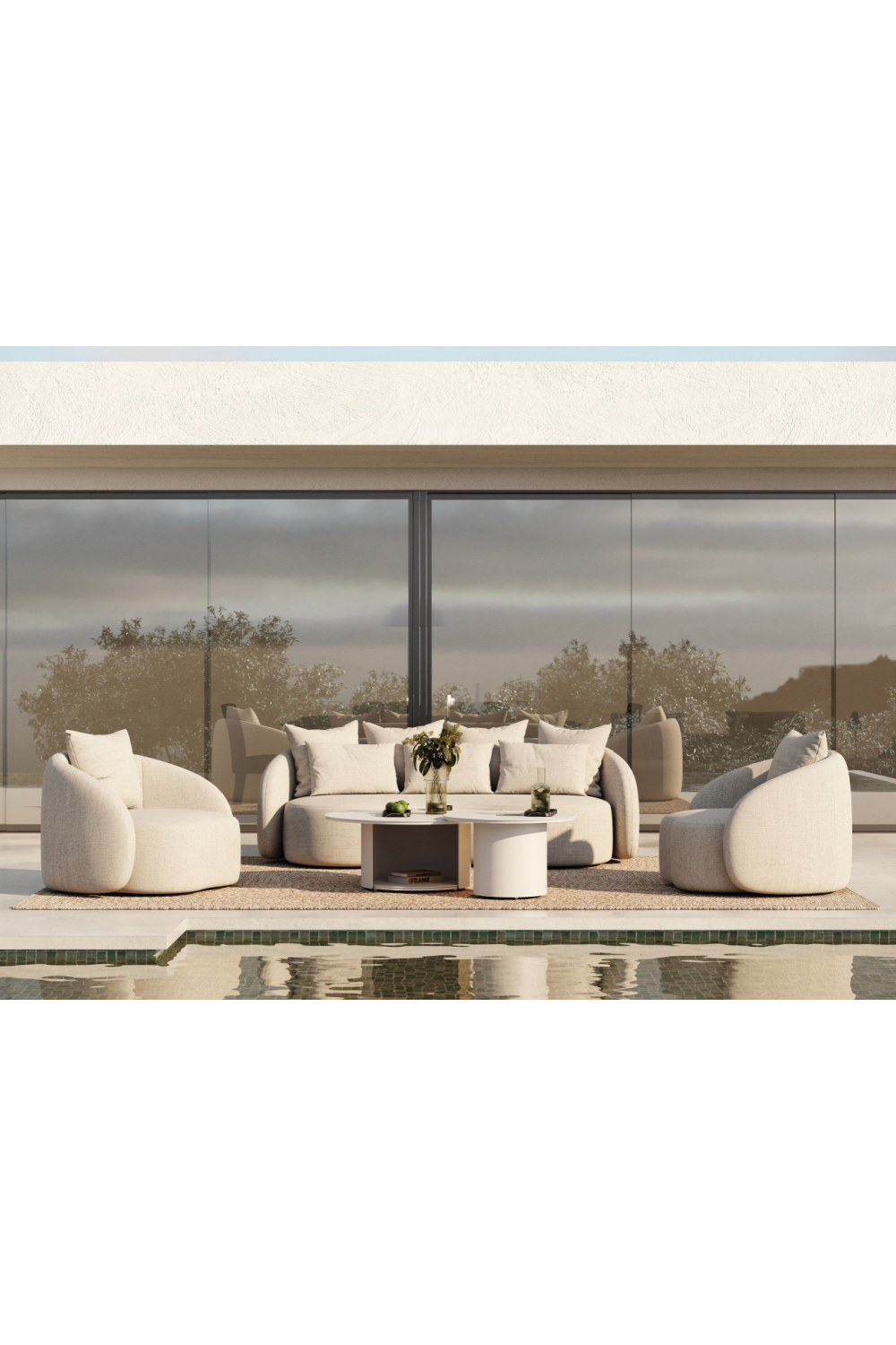 Beige Outdoor Sofa | OROA Modern Tabarca | Oroa.com