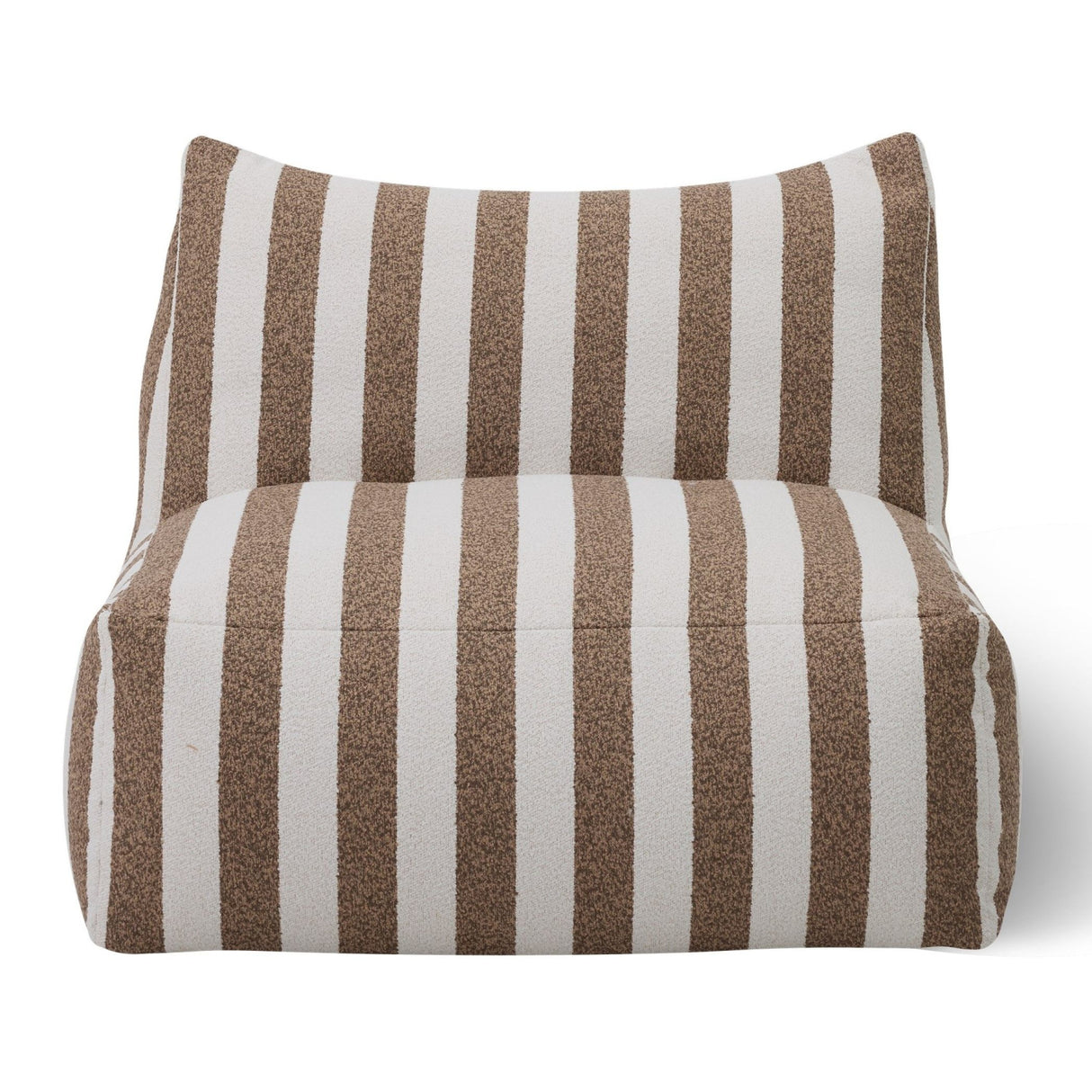 Brown Stripes Outdoor Armless Sofa | Oroa.com